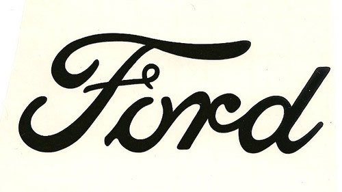FORD Script Emblem Vinyl Decal Die Cut Sticker 4″, 6″, or 9″ Wide Many Colors