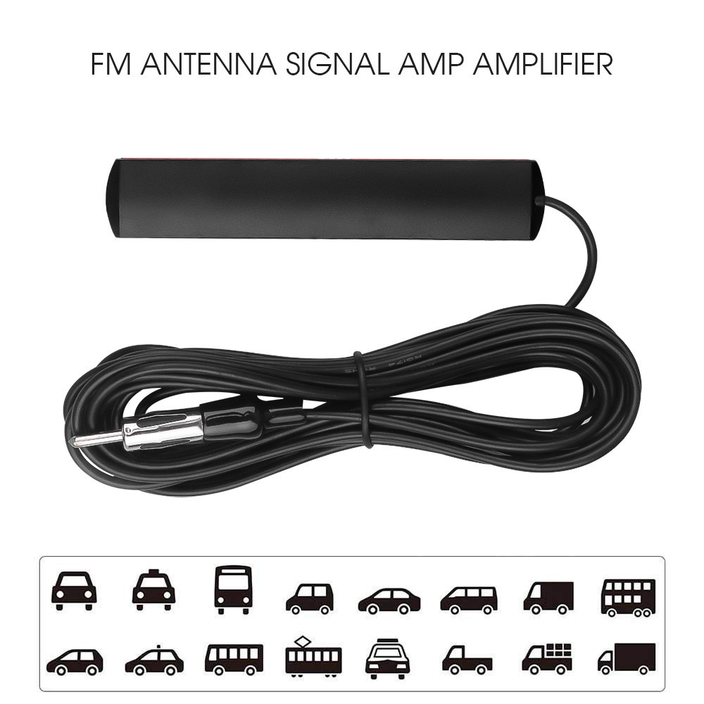 Car Radio Stereo Hidden Antenna Stealth FM/AM Fit Vehicle Truck Motorcycle Boat