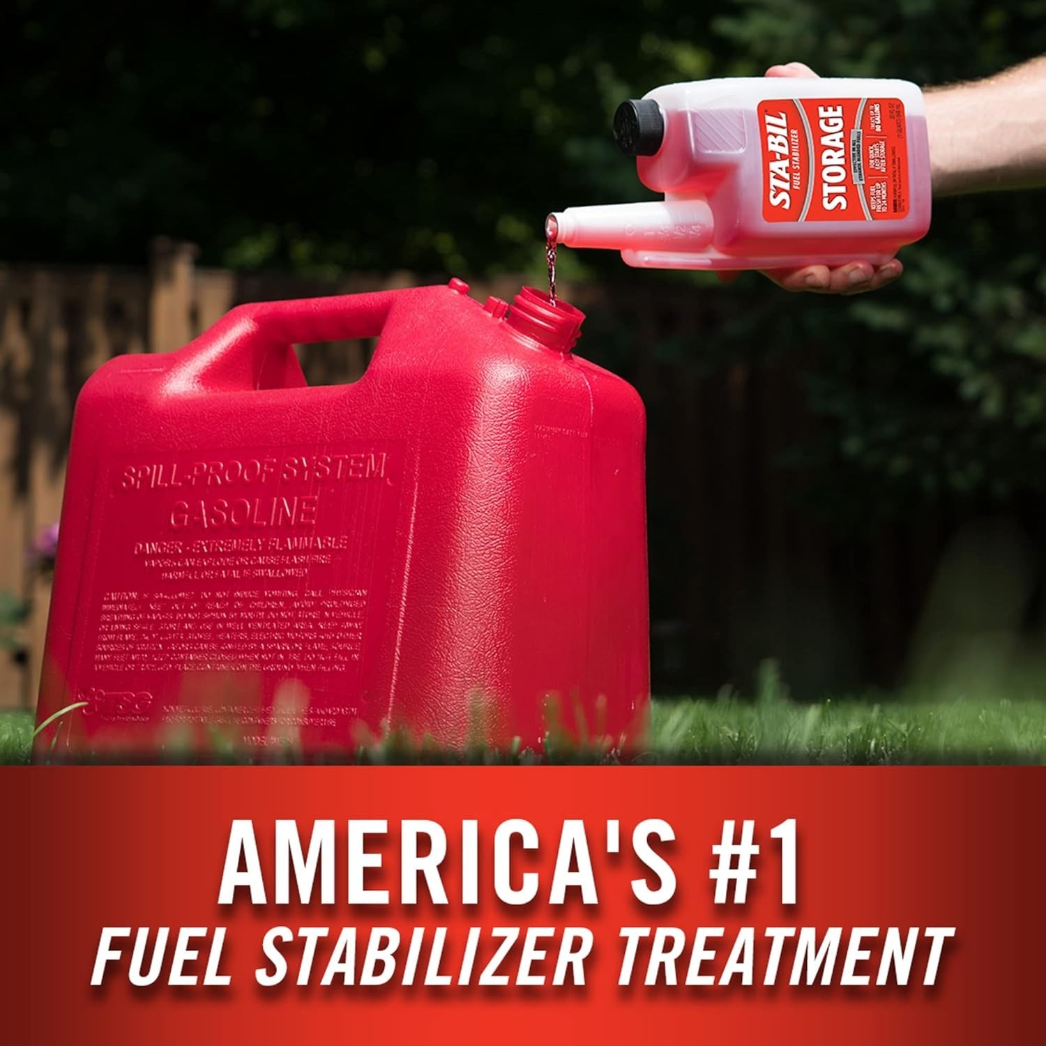 Sta-Bil Storage Fuel Stabilizer Keeps Fresh For 24 Months, 32 Fl. Oz., Red