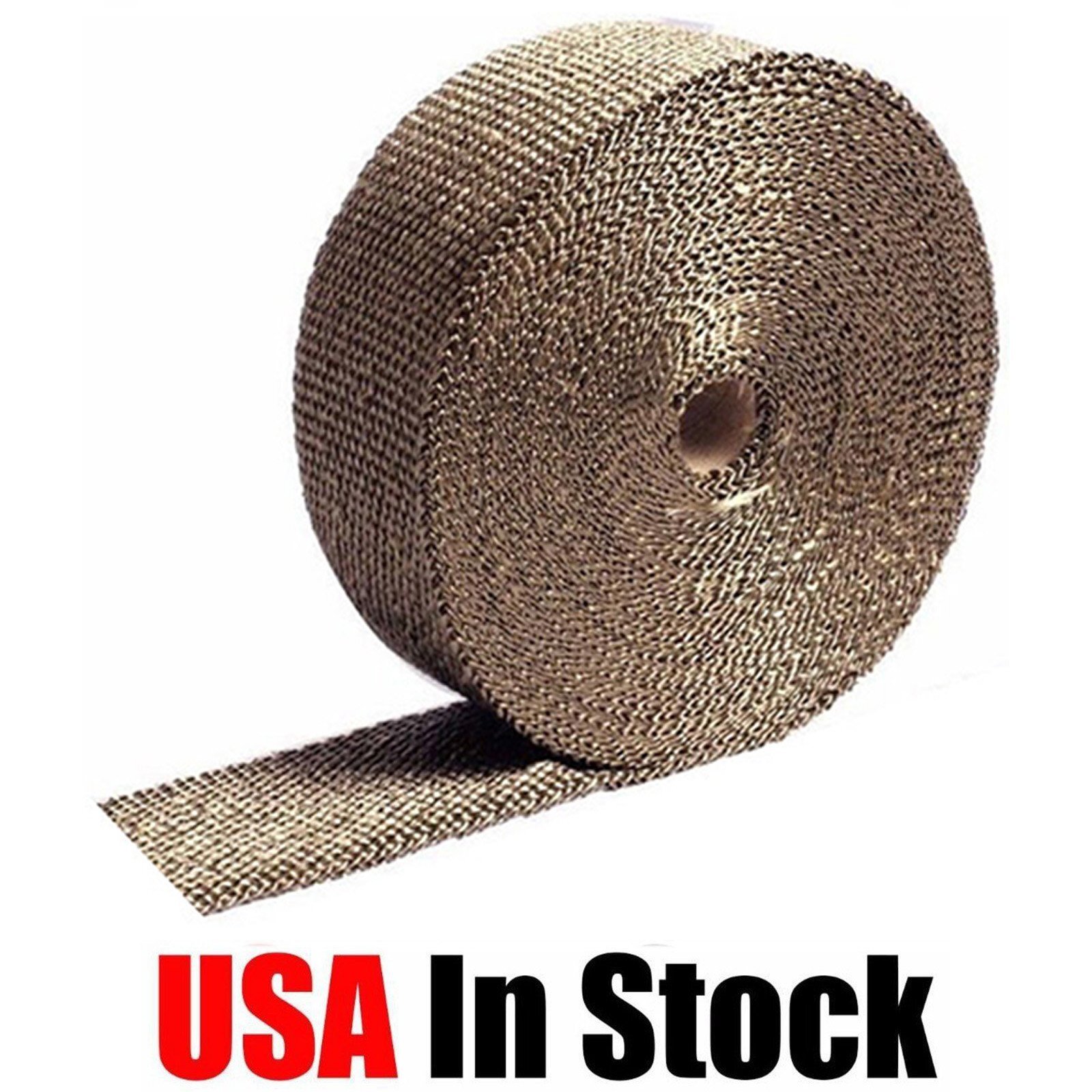 2 Roll x 2″ 50ft Titanium Lava Header Manifold Exhaust Heat Wrap Tape Ties Kit