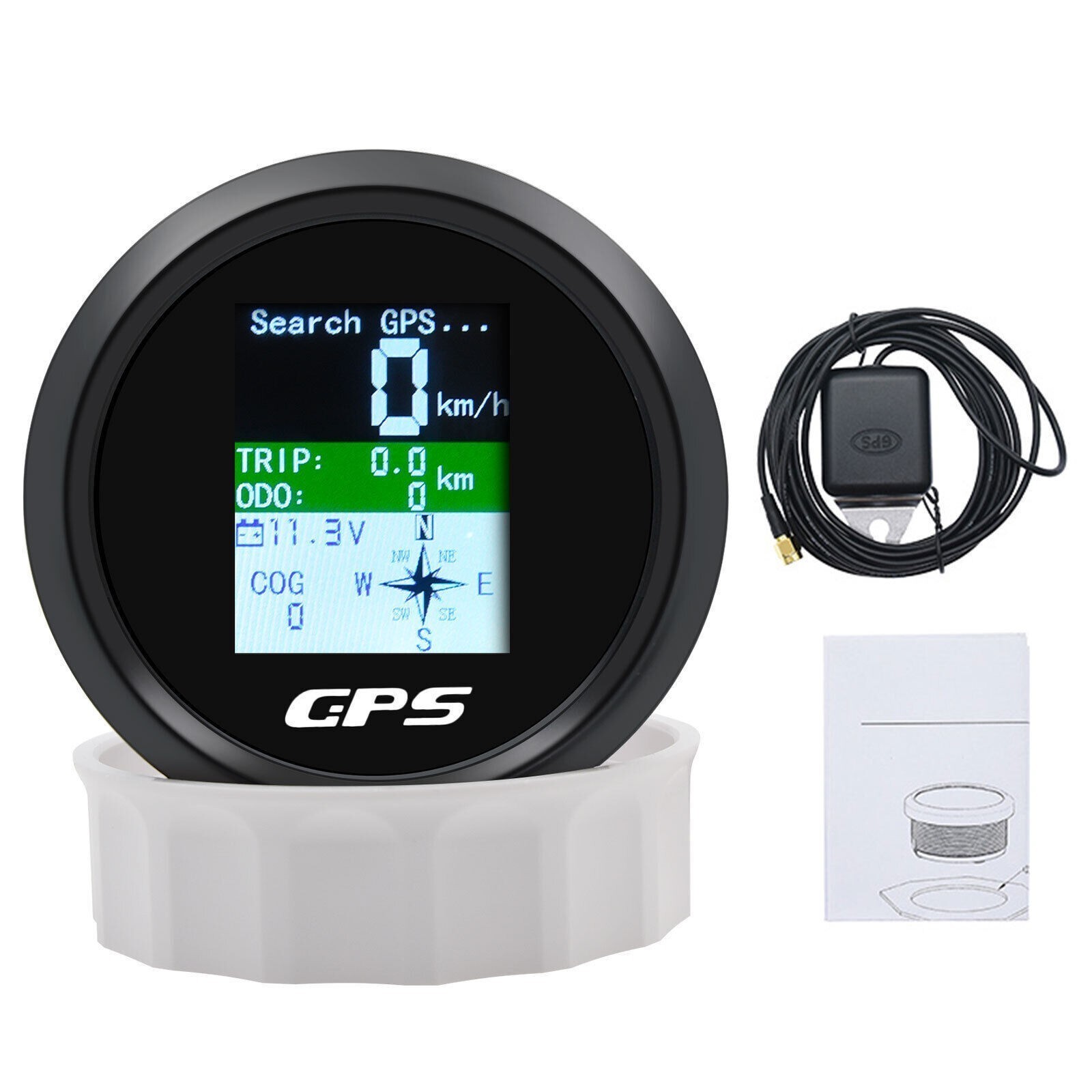 85MM LCD Digital GPS Speedometer Odometer Gauge for Marine Boat ATV Car Truck US
