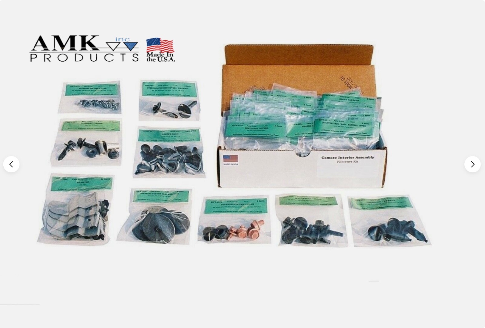 1968 Camaro Interior Screw Kit Coupe Standard Concourse Master OEM AMK 421pcs 68