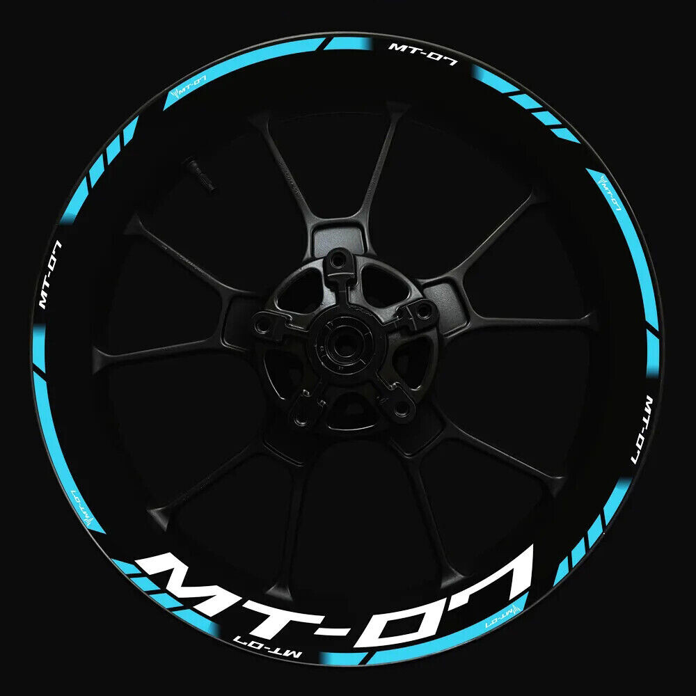 For Yamaha MT-07 mt07 Wheel Hub Rim Decorative Decal Reflective Sticker