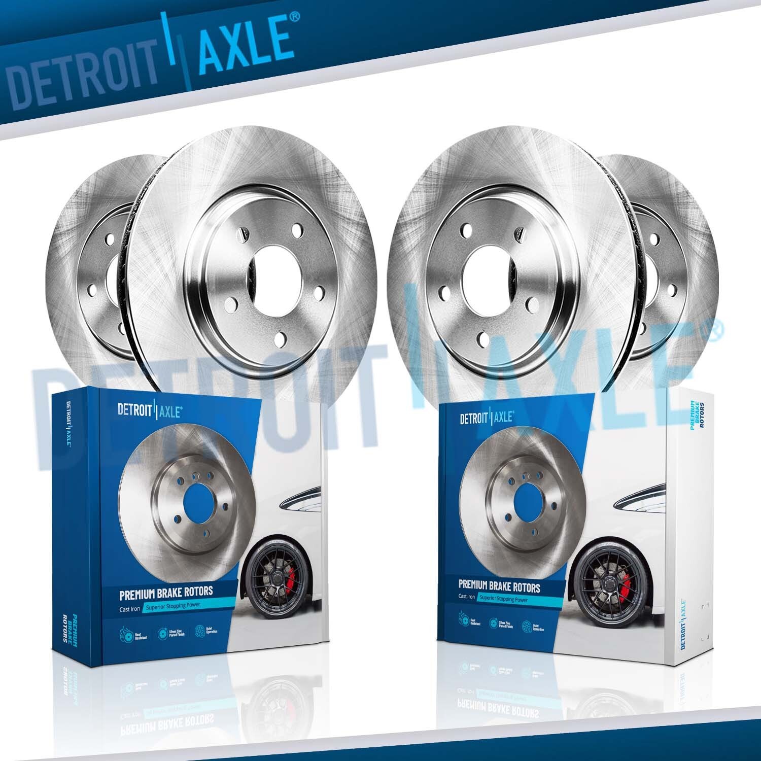 328mm Front 338mm Rear Disc Brake Rotors for Lexus RX350 RX350L RX450H RX450HL