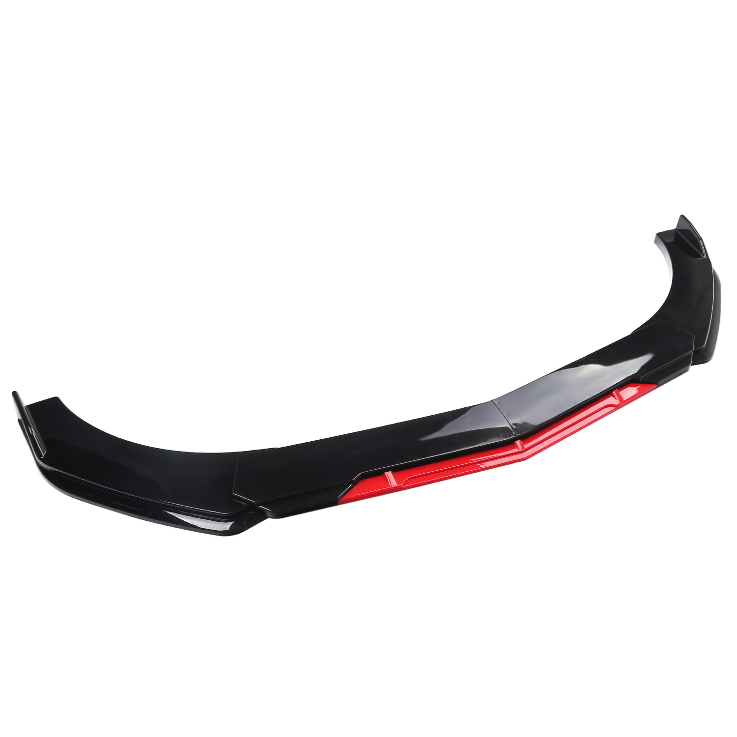 Glossy Black+Red For KIA K5 2021 2022 Front Bumper Lip Spoiler Splitter