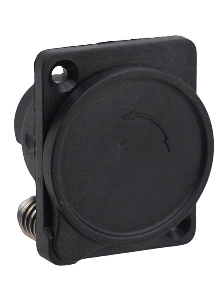 XLR Connector Female Socket 3Pin Panel Mounted Chassis Square Shape MIC Micropho