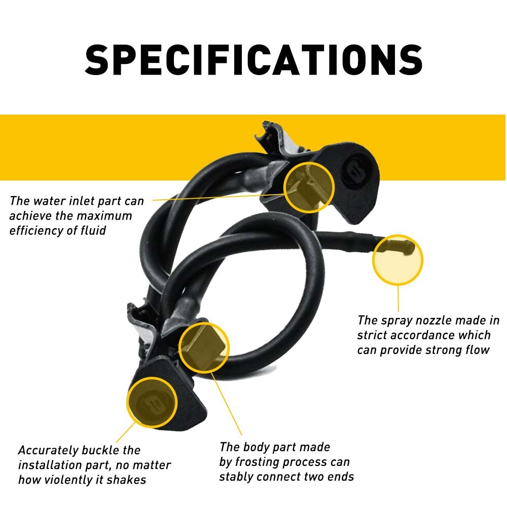 2X Windshield Wiper Washer Nozzle Sprayer For Ford Mustang 2010-2014 AR3Z17603A