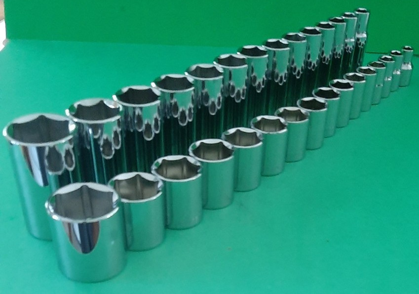 NEW GEARWRENCH 30pc 1/2″ Drive 6pt Point Shallow & Deep SAE Socket Set to 1-1/2″