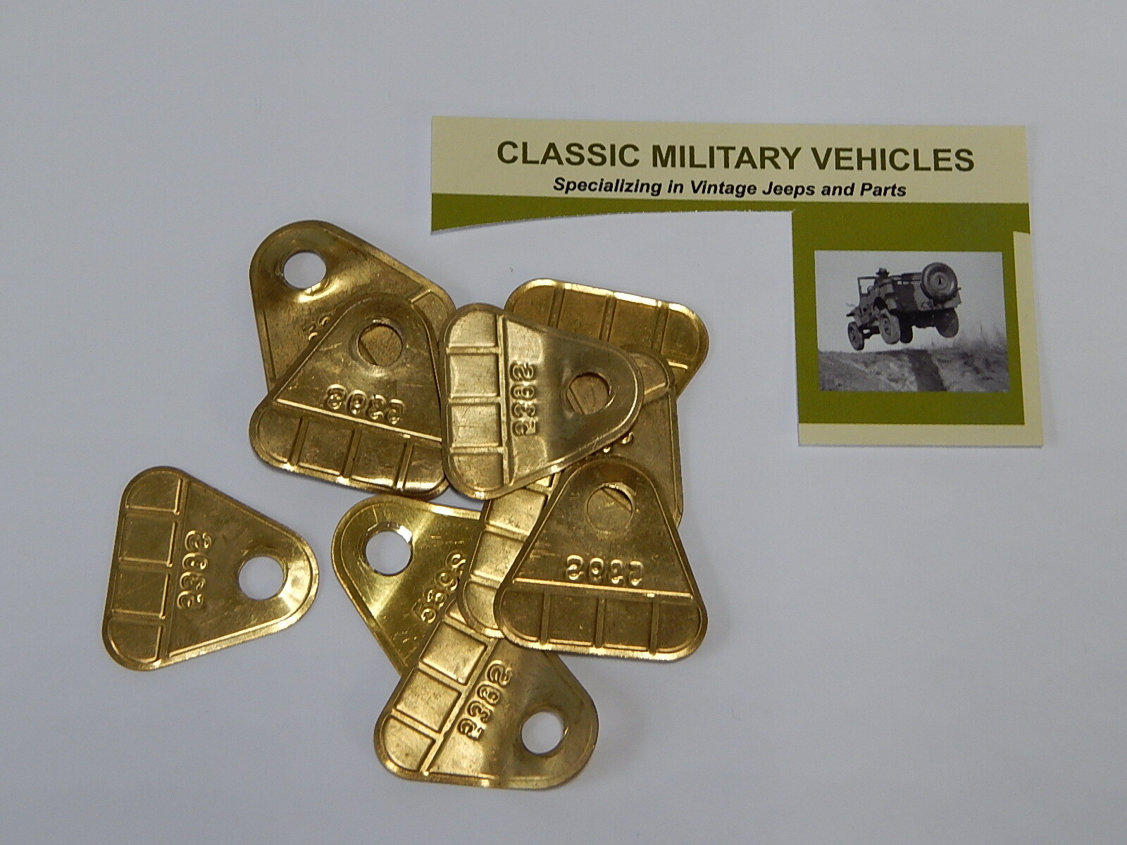 Carter WO Carburetor 539S Data Plate Tag. Willys MB Ford GPW CJ2A. Take Off Part