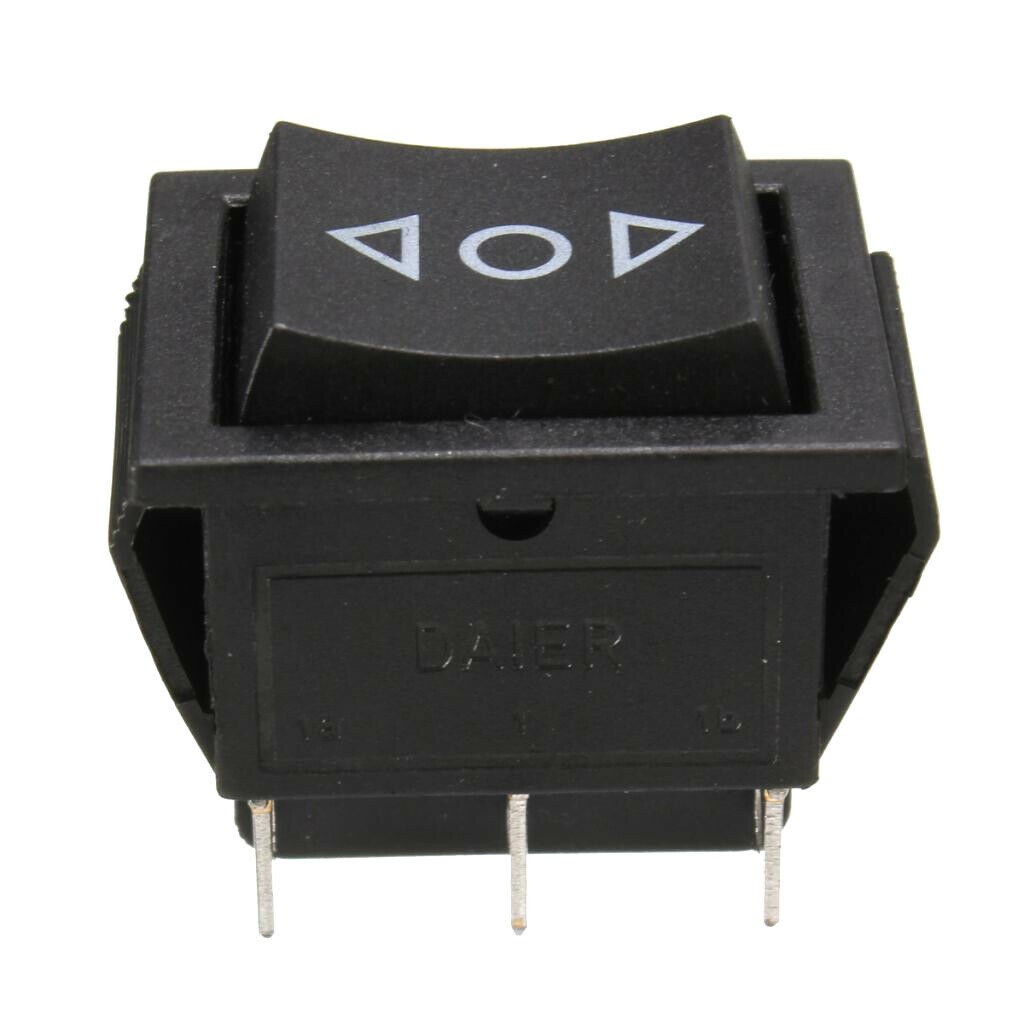 2x Momentary Rocker Switch 6-Pin DPDT Hoist Winch UP/DOWN Arrows DC 12V 6A Car