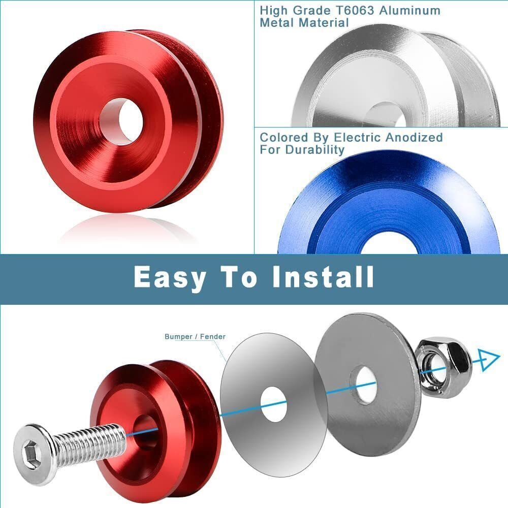 Bumper Quick Release Fastener Kit Bumper Holder Bands for Universal Car Bumper