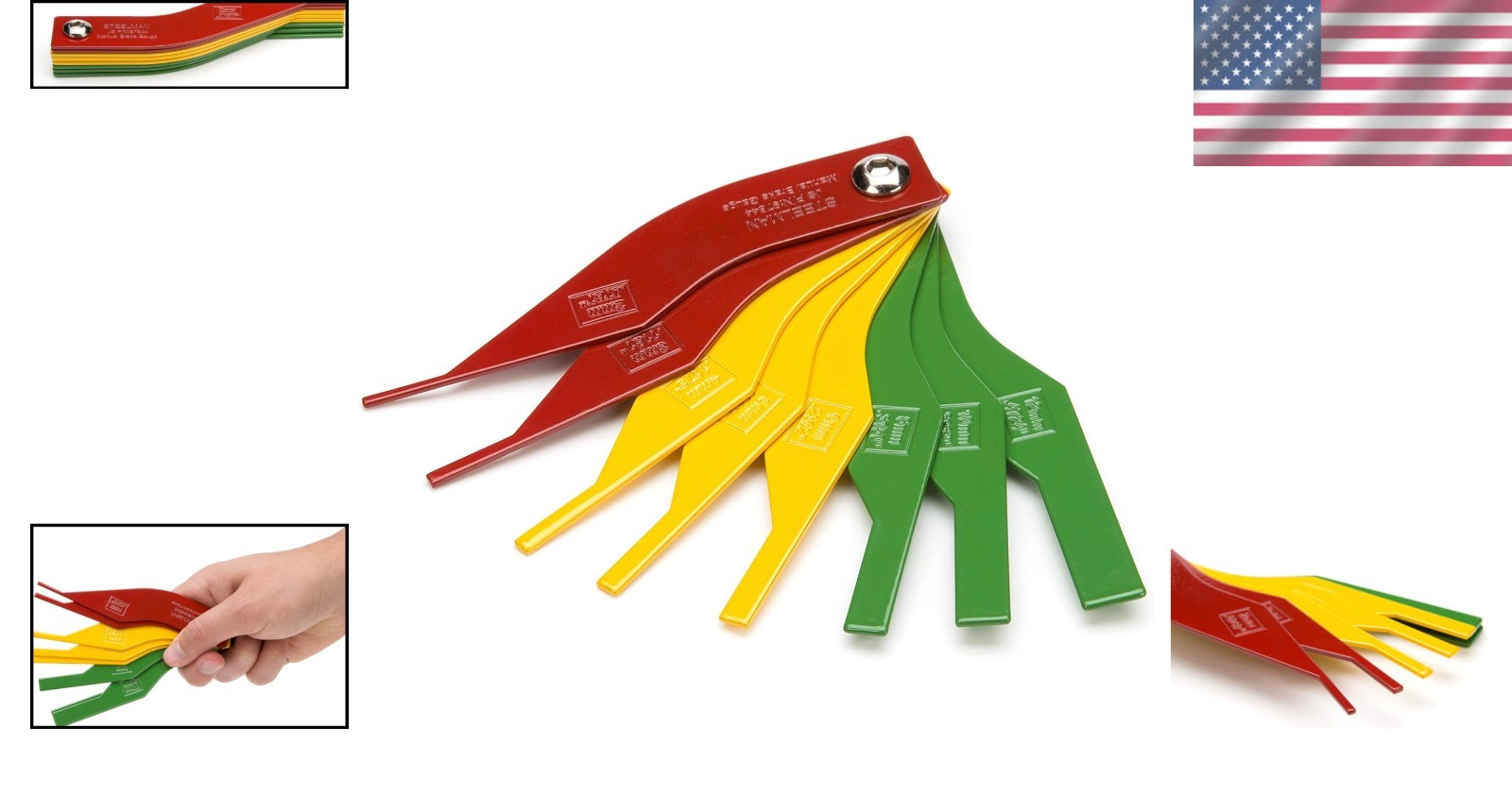 Color-Coded 8-Piece Brake Thickness Measurement Set – For Safe, Accurate Repairs