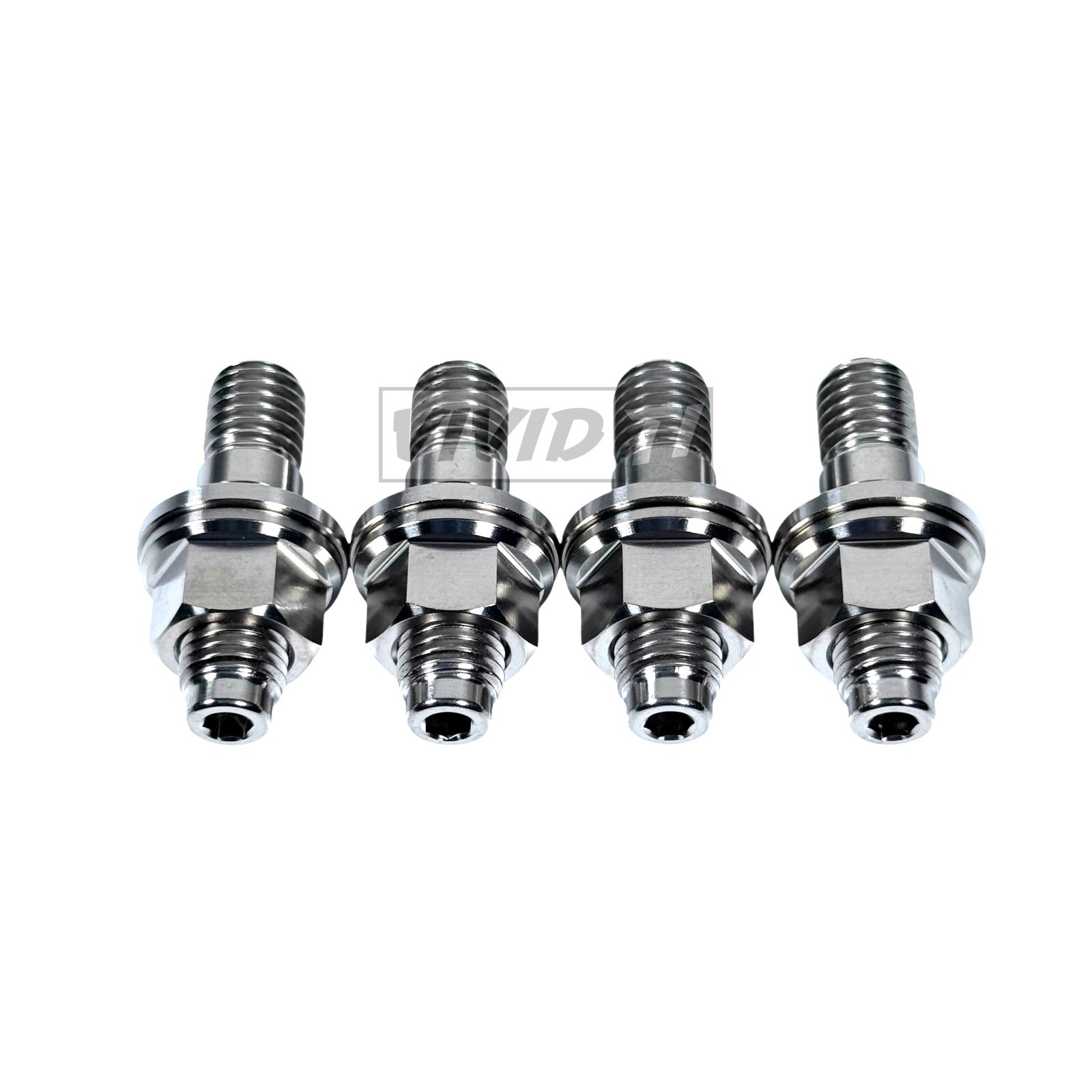 VividTi – Fits M10 – 1.5 Titanium Turbo to Manifold Stud Kit Raw polished Burnt