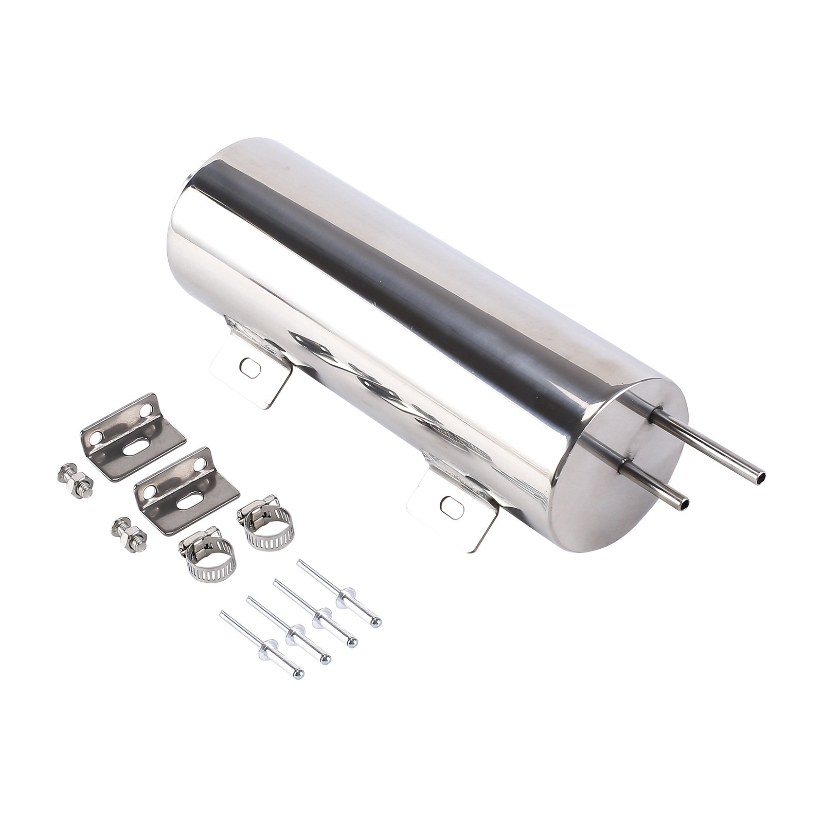 3″ X 9″ Polished Stainless Steel 32OZ Radiator Coolant Overflow Puke Tank Can