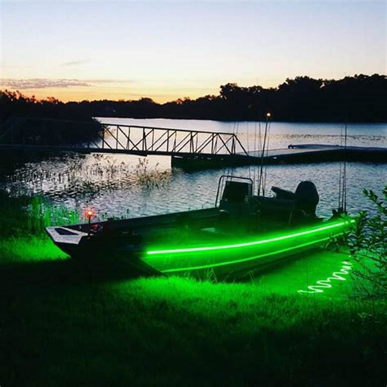 GREEN LED Boat Light Deck Waterproof IP67 Bow Trailer Pontoon Lights Kit Marine