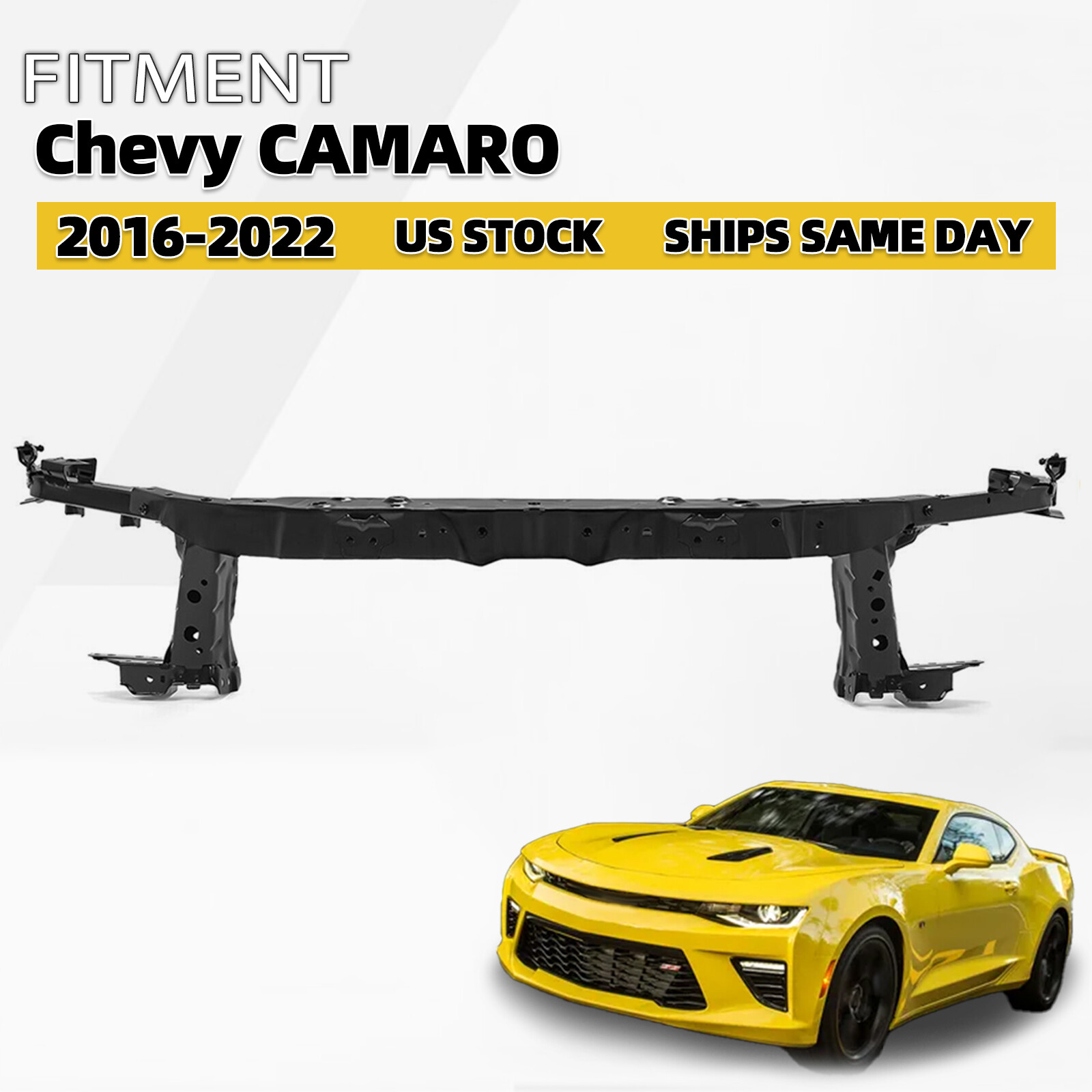 Fits For 2016-2022 Chevy Chevrolet Camaro Radiator Core Support Upper Tie Bar