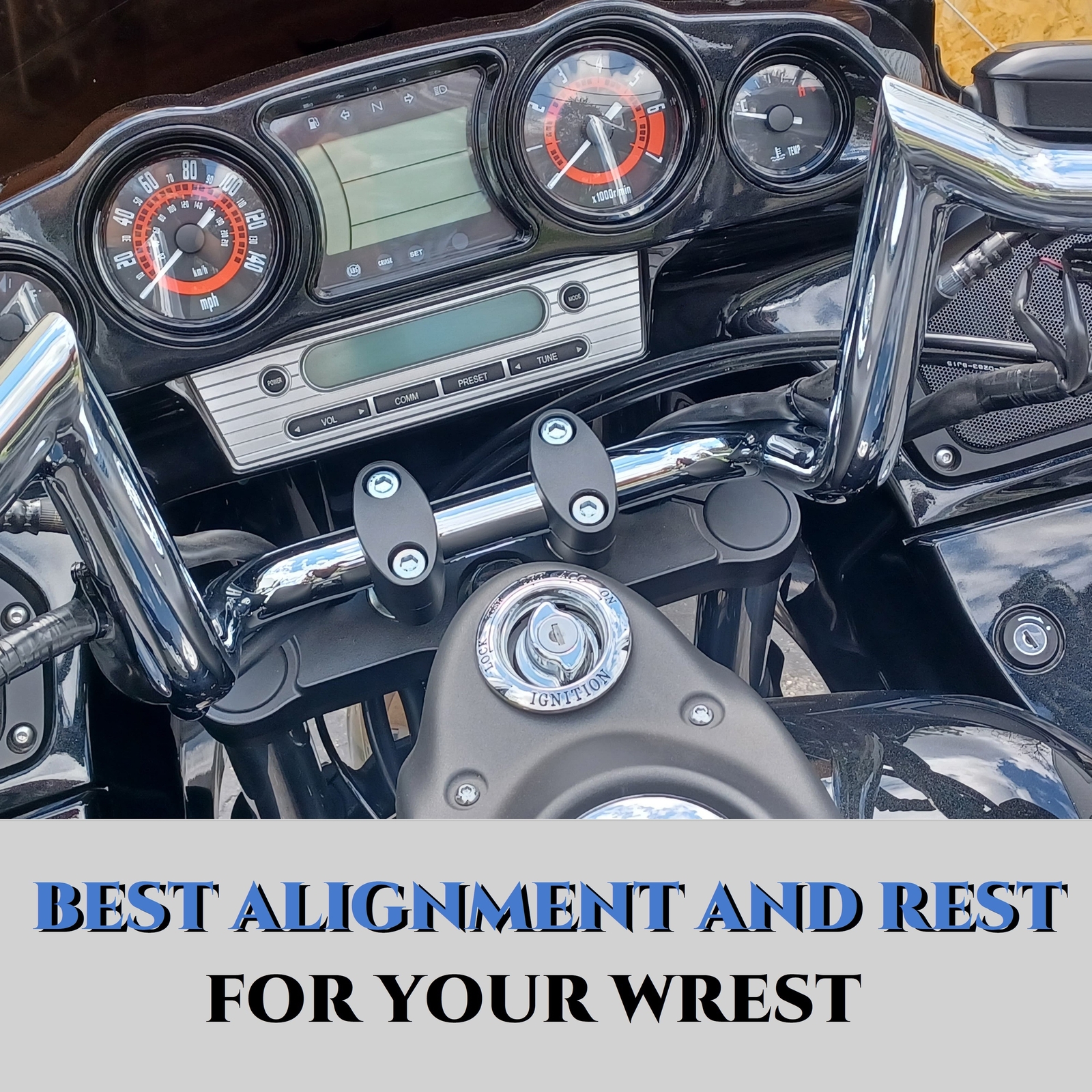 1-1/4 Inch Handlebar for Kawasaki Vulcan Voyager 1700, Heavy Duty Drag Bar