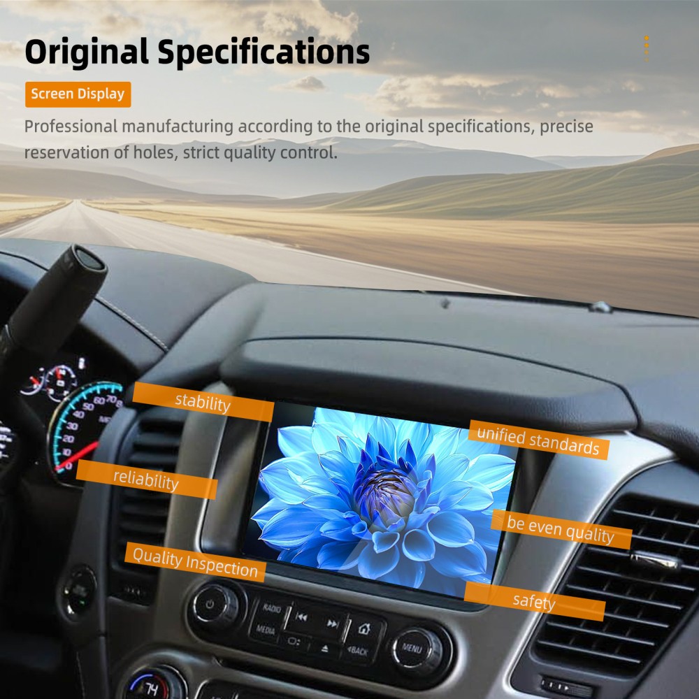 DD080RA-02A 8″ LCD Touch Screen Display fit 2019-2022 Chevy Silverado Sierra