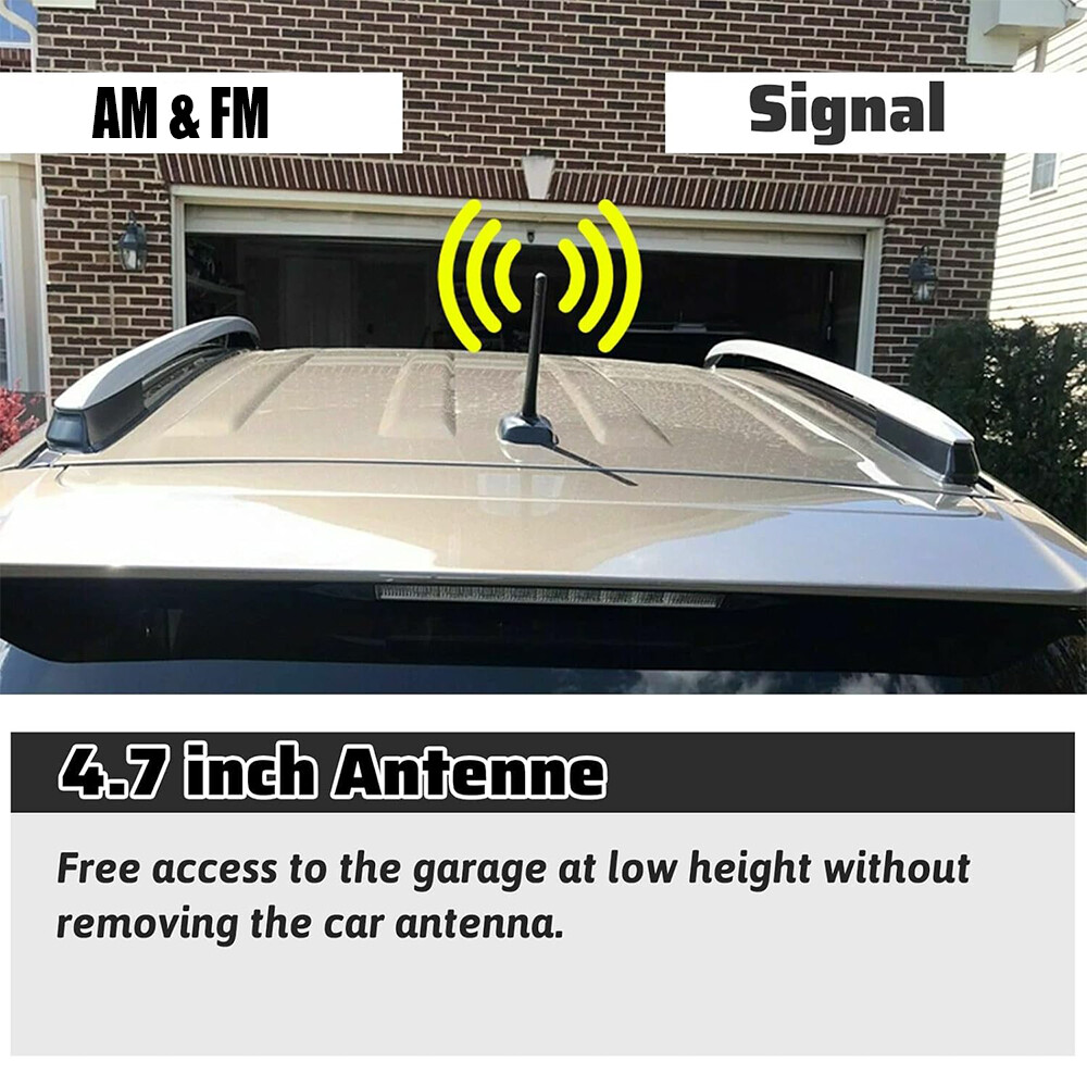 For Z4 E85 Z3 Short 4.7″ Carbon Fiber AM/FM Radio Mast Bee Sting Aerial Antenna