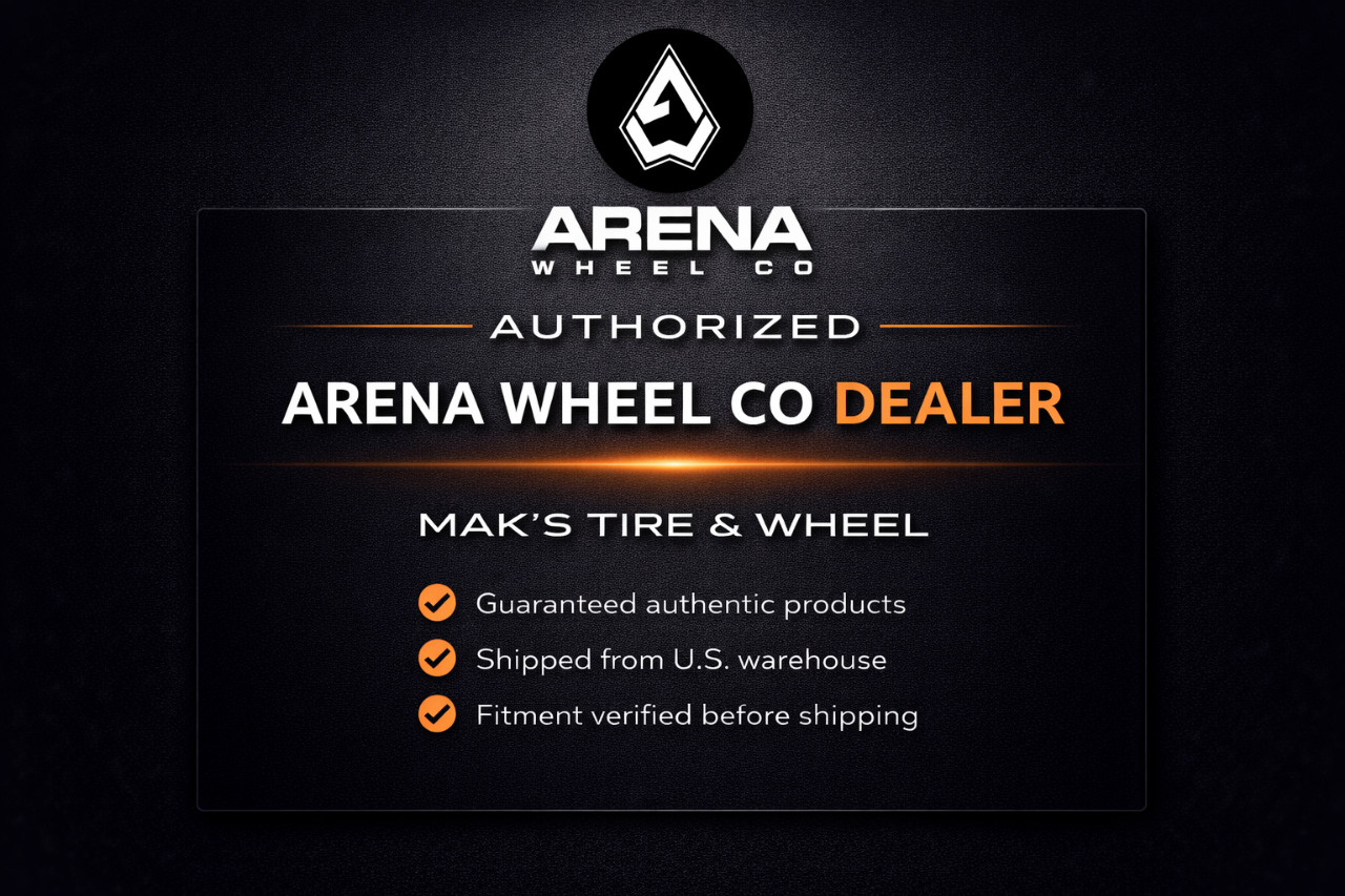 (Set-6) Arena Dually Thunder 22×8.25 10×225 -202mm Black Milled Wheels 22 Inch