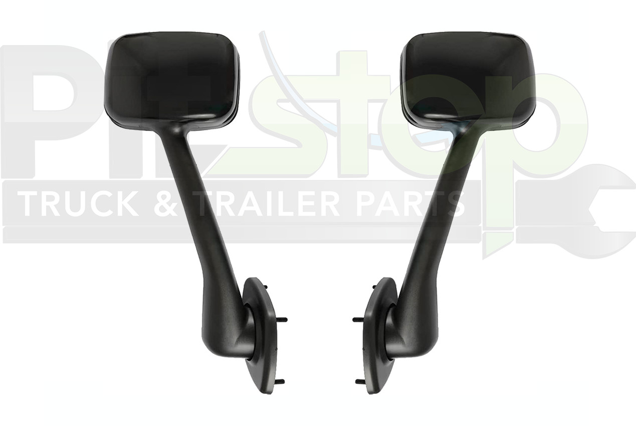 Freightliner Cascadia Truck Hood Mirror Set Black A22-66565-003 A22-66565-002