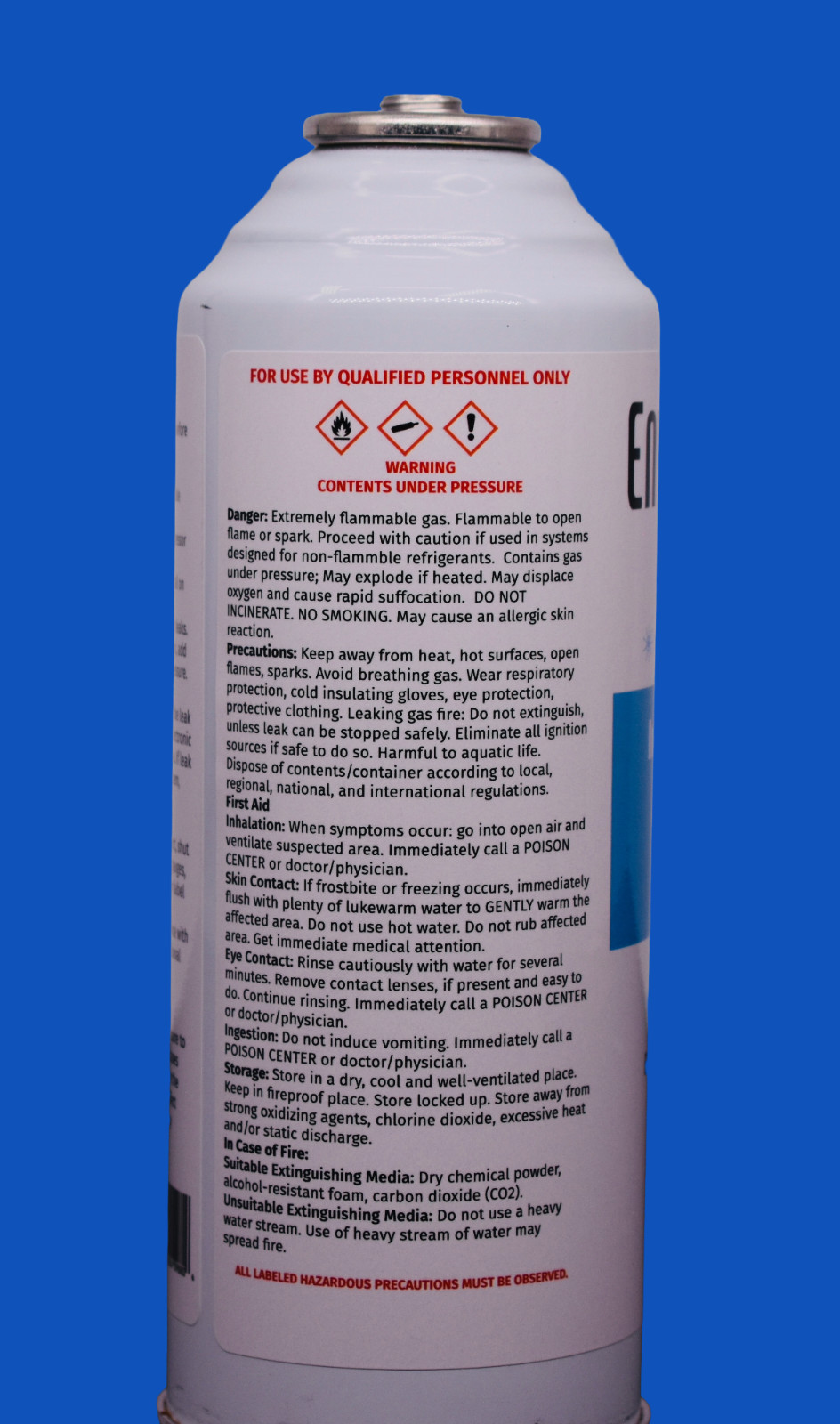 Industrial R134a Replacement Refrigerant | Auto | 1 can with Brass Gauge