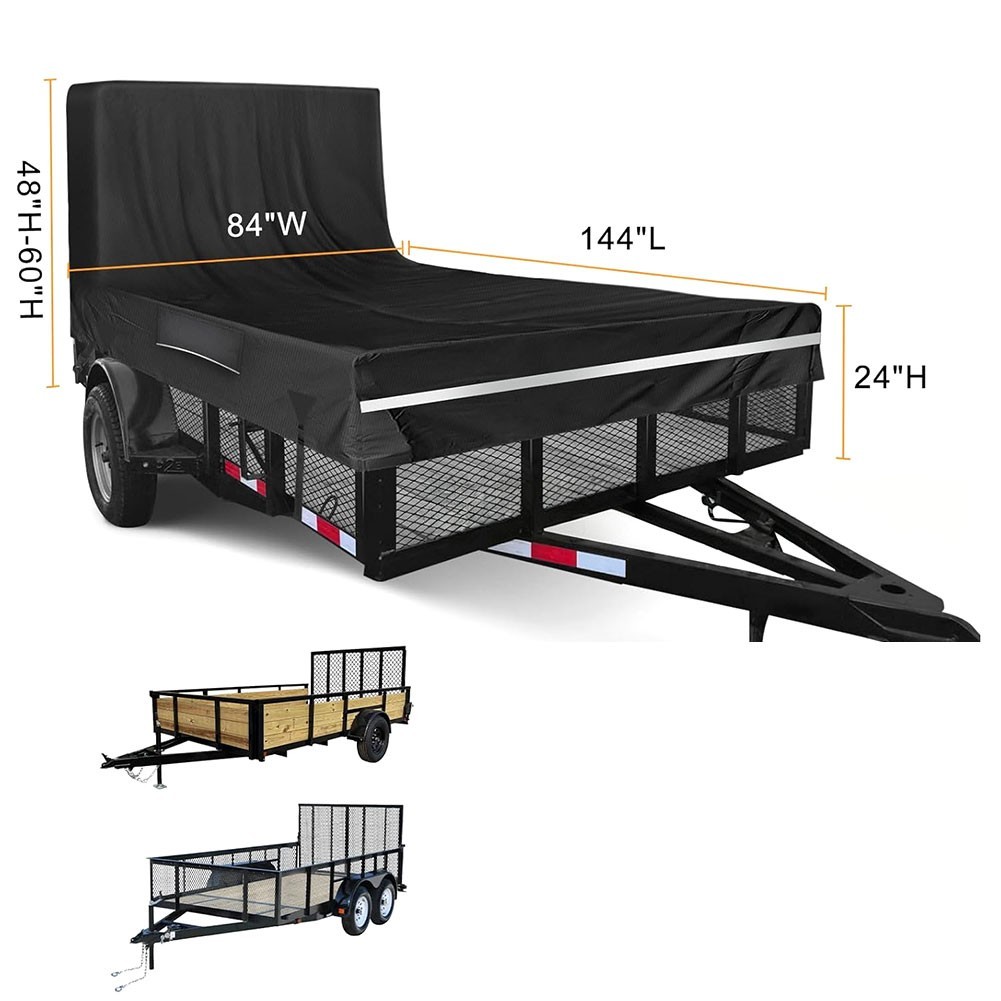 210D Oxford Fabric Tipper Trailer Cover Tarpaulin Rear View/Ramp Door