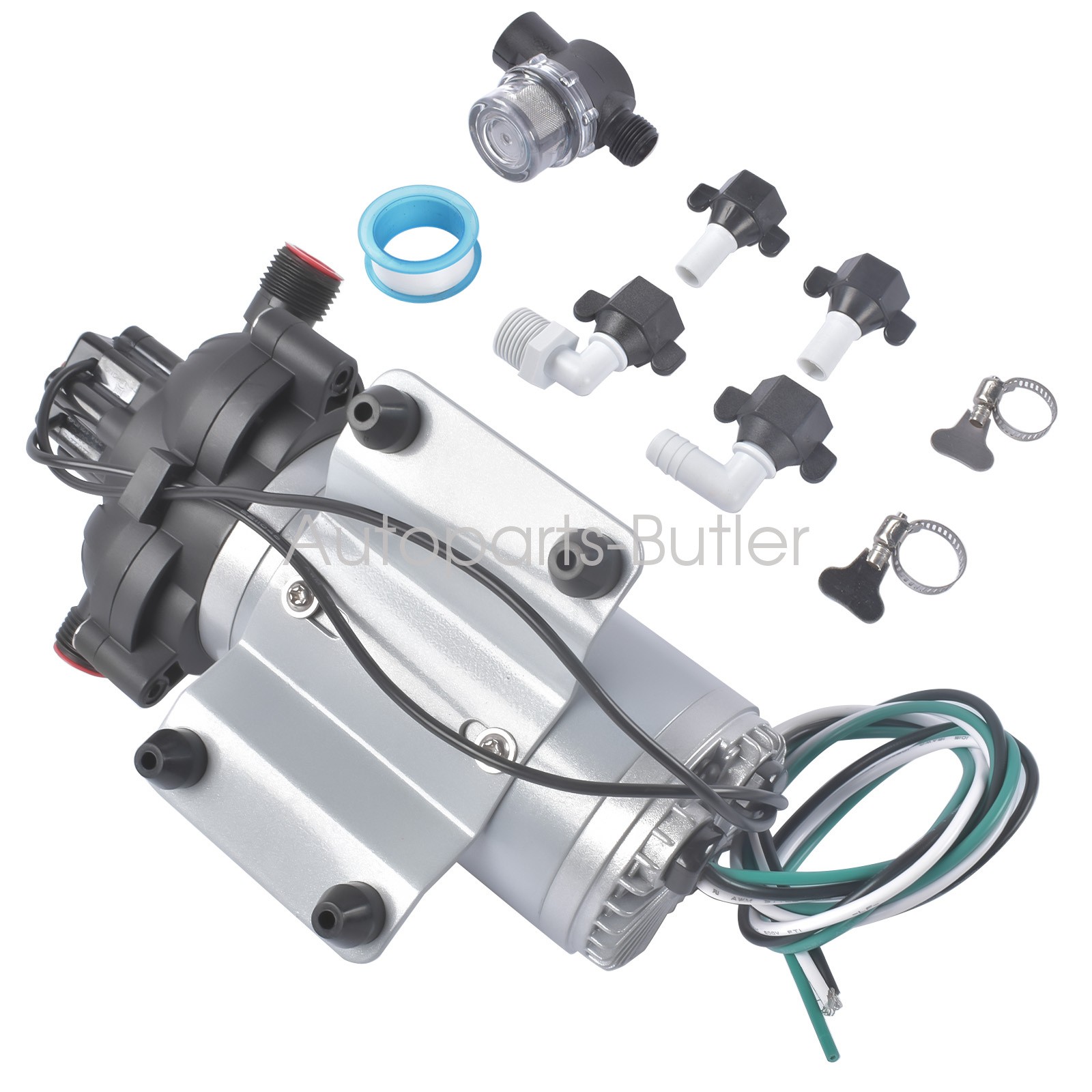 For RV Marine Power Water Pump 115V 3.3GPM 2088-594-154 with Auto Shut-Off