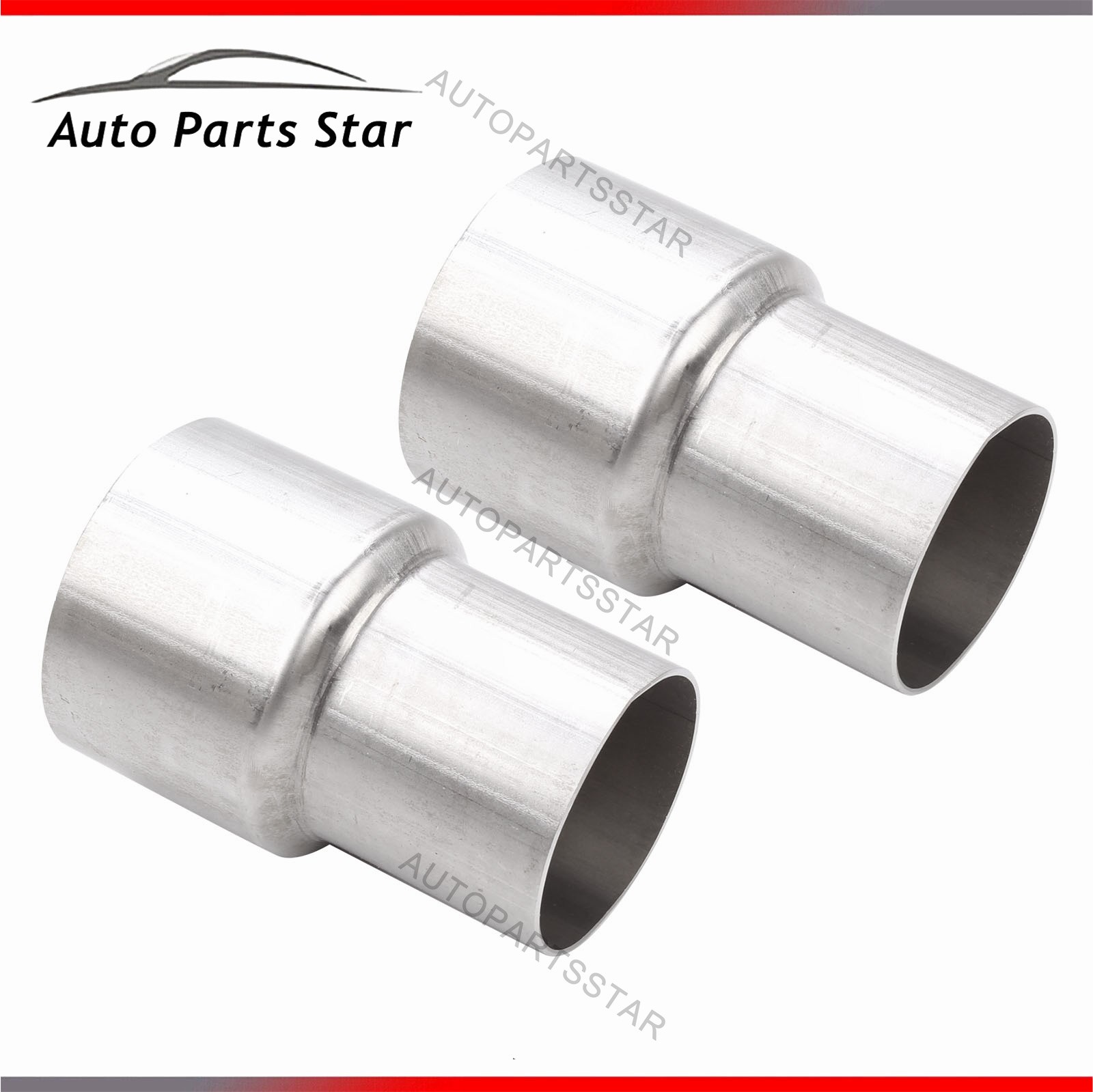 2PCS Exhaust Pipe to Pipe Coupling Connector Adapter Reducer 2 ID 2.5″ ID