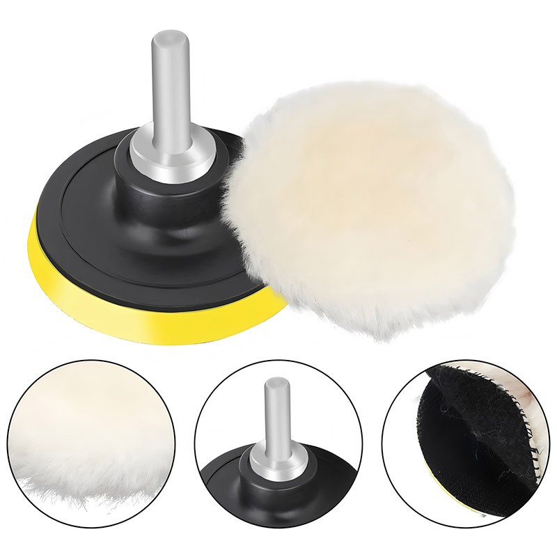 7X 3 Inch Buffing Sponge Pads New Car Polishing Waxing Kit For Drill Polisher