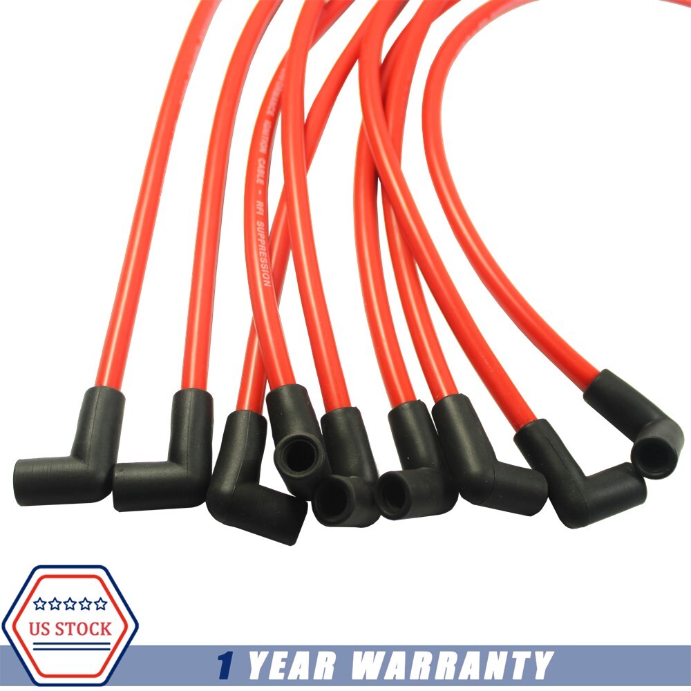 Electronic Ignition HEI Spark Plug Wire Set 10.5MM Fit Chevy SBC BBC 383 454 350