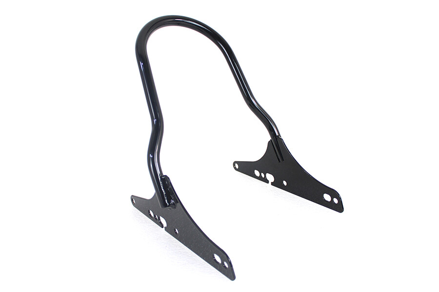 10-1/4 inch Low Profile One Piece Sissy Bar Black fits Harley Davidson