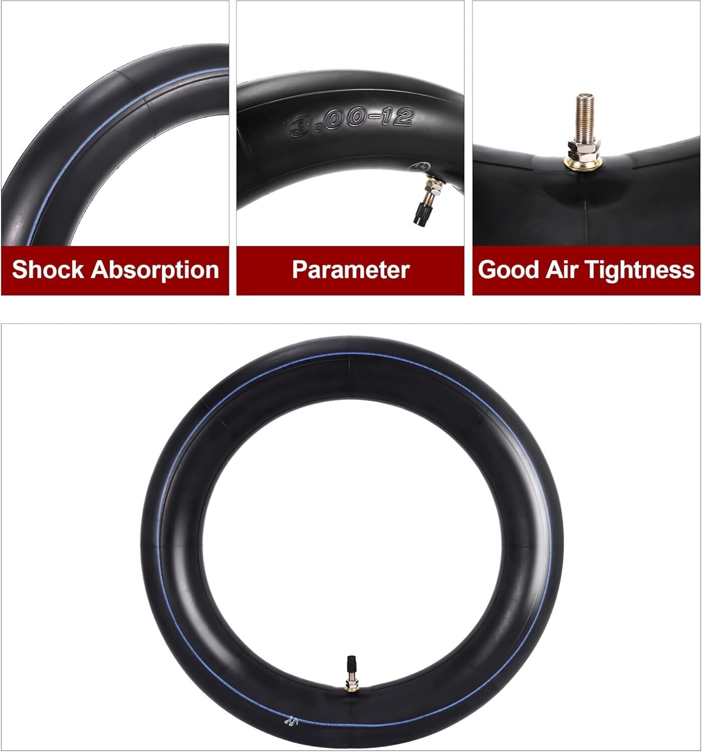 3.00 x 12 3.0-12 3 x 12 12″ Inner Tube XR70 CRF70 XR CRF 70 KLX110 Pit Dirt Bike
