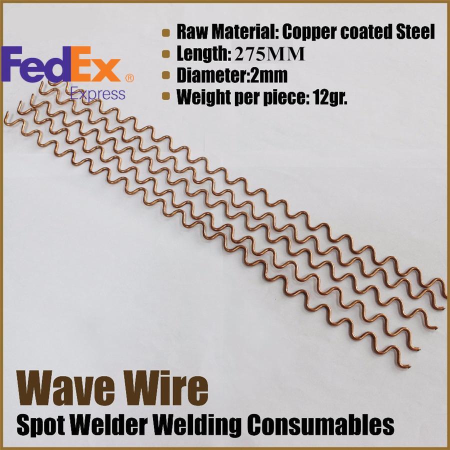 50PCS Wiggle Wire Wave 2mm Dent Repair Fix Spot Welding Thick Body Work Puller