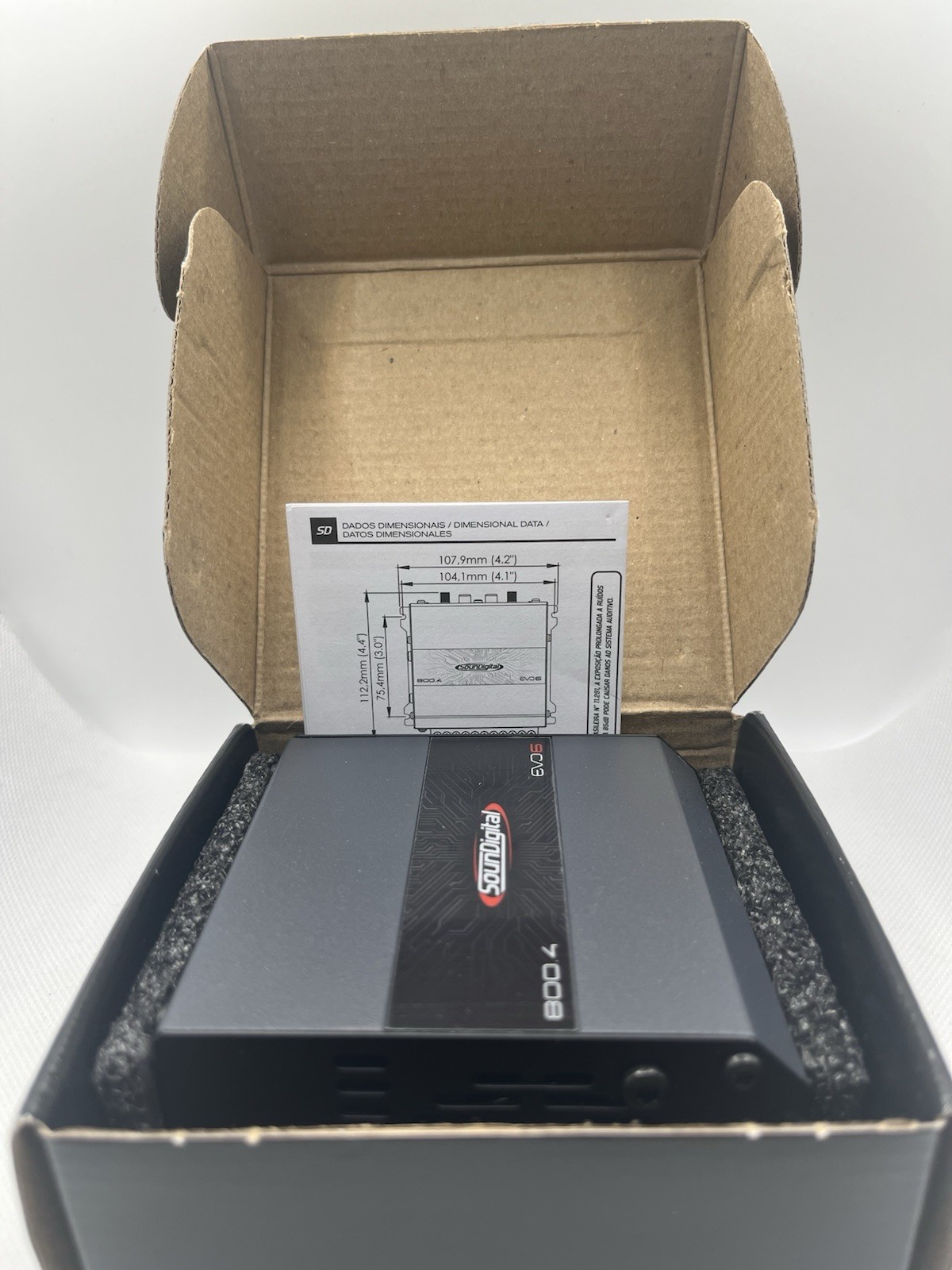 SounDigital 800.4 – 4 Ohm Evo6 / Digital Amplifier 800 Watts Rms 4 channels