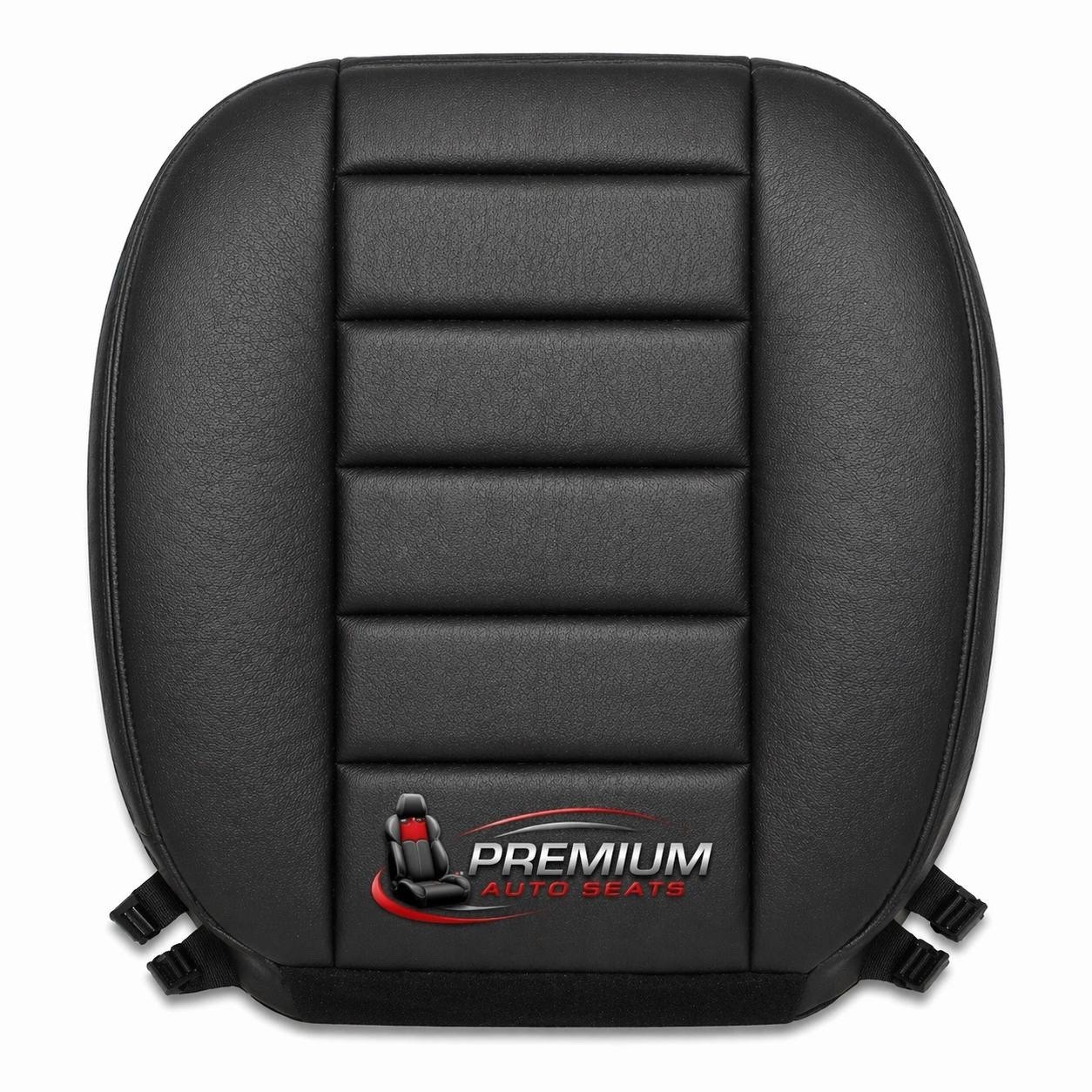 2003 to 2007 Hummer H2 Full Front Genuine Leather Replacement Seat Cover Black