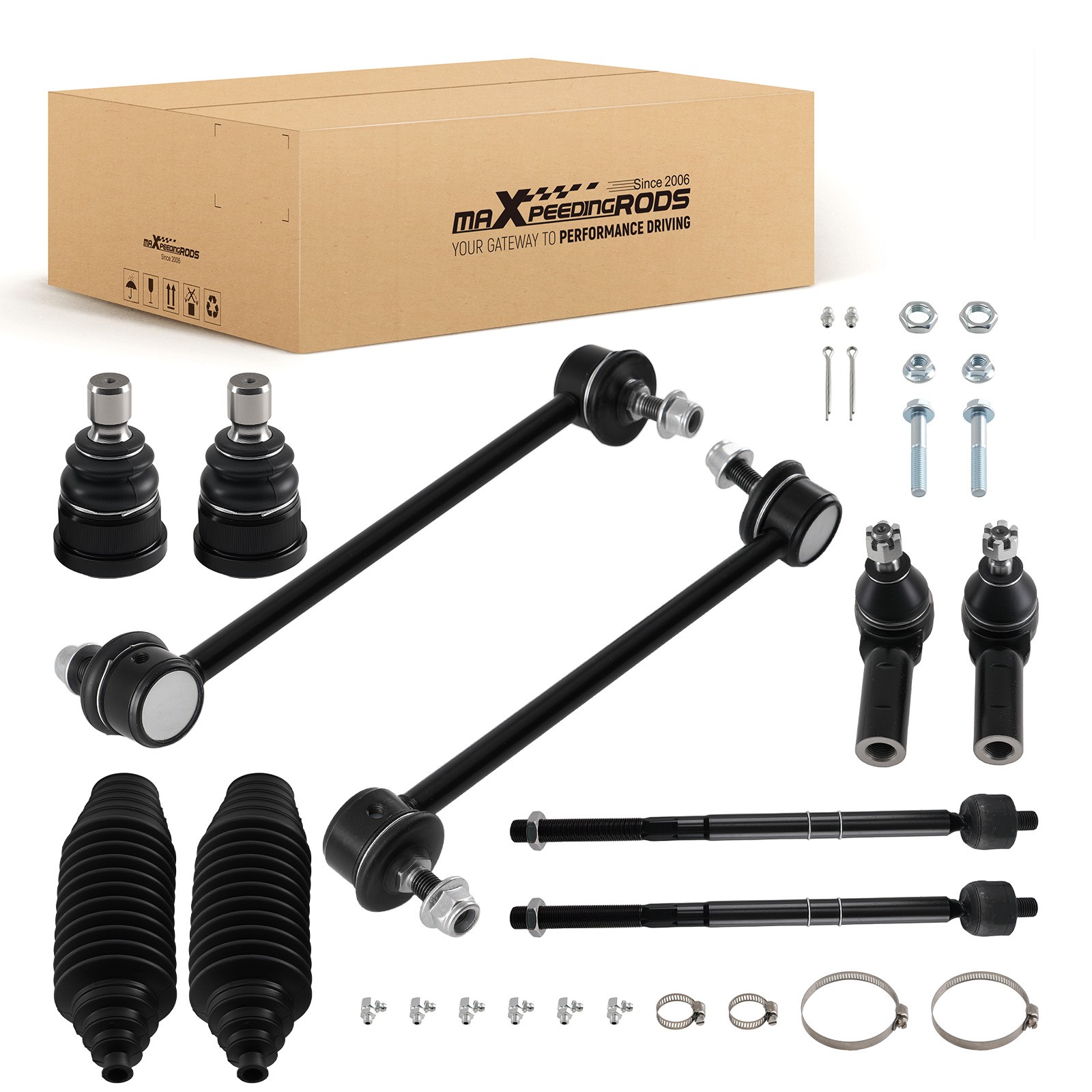 10x Front Steering Stabilizer Link Ball Joint Tie Rod for Ford Escape 2001-2004