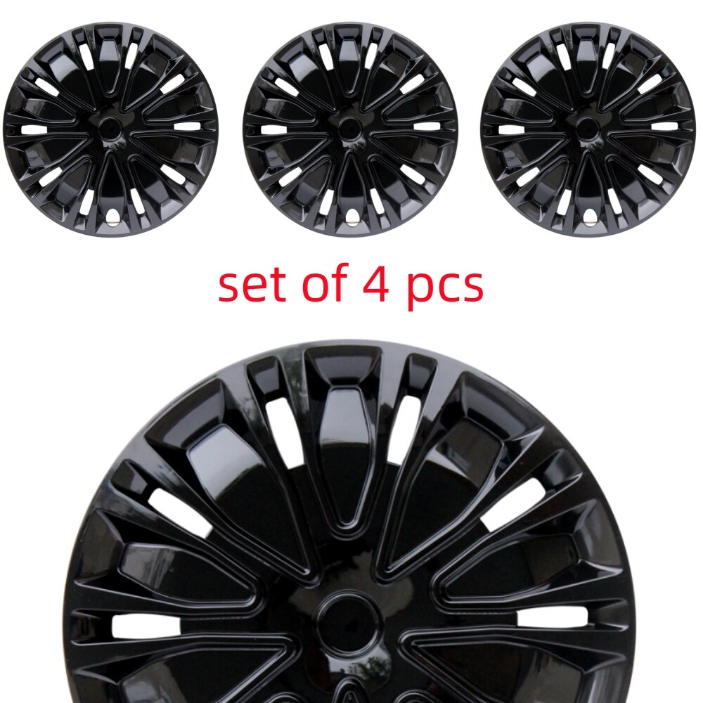 Sets of 4 easy-to-install 15-inch black wheel covers for Chevrolet City Express