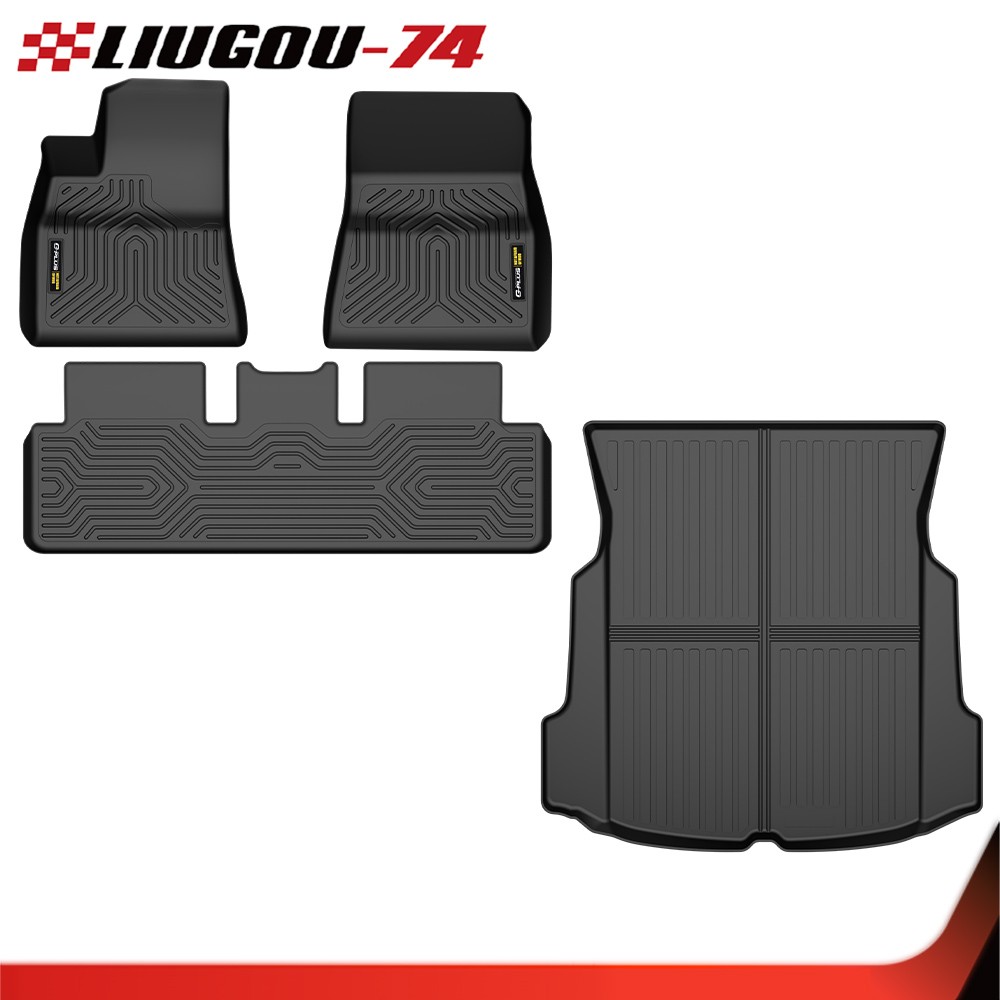 Fit For 2017-2023 Tesla Model 3 All Weather 3D Molded TPE Floor Mats+Cargo Liner