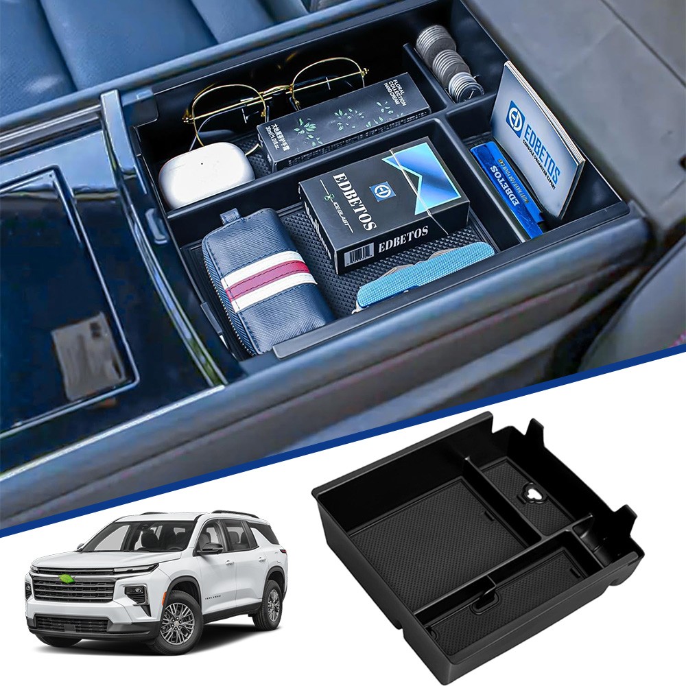 For 2024 2025 Chevy Traverse Accessories Center Console Organizer Armrest Box
