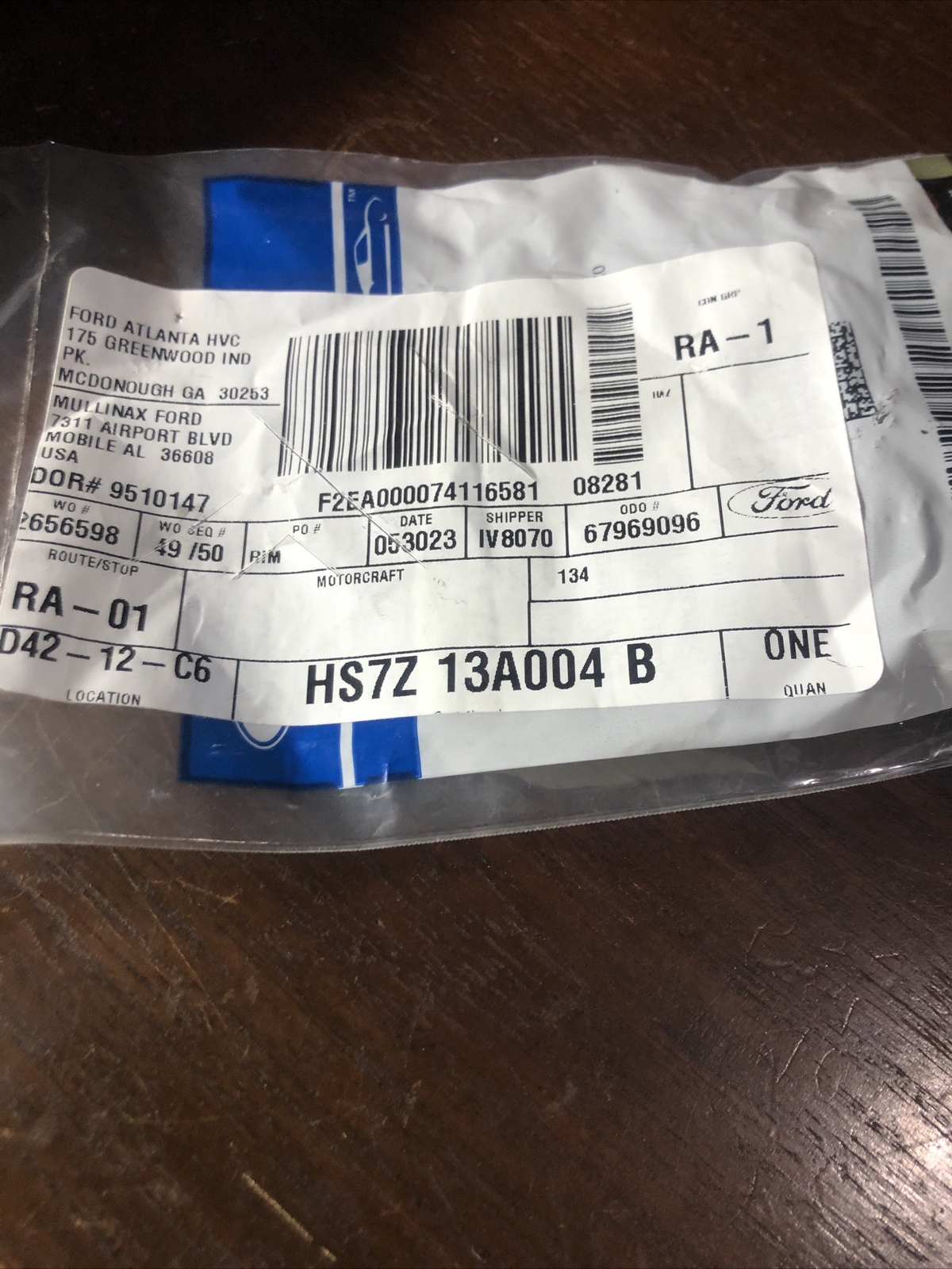 Genuine Ford Headlamp Assembly Mount Bracket HS7Z-13A004-B