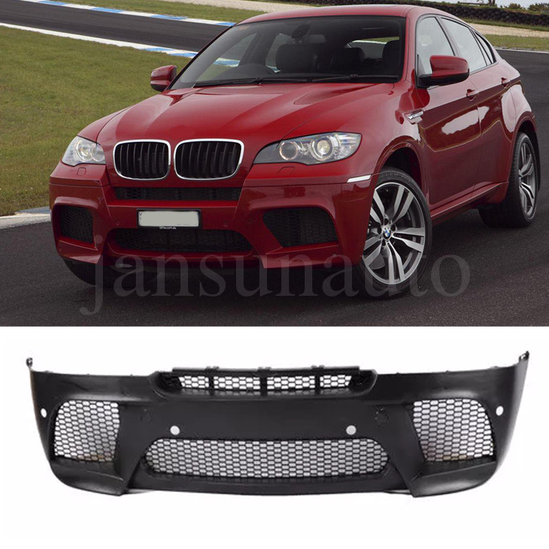 Front Bumper M Performance Style W/Sensor For 2007-2012 2013 2014 BMW E71 X6