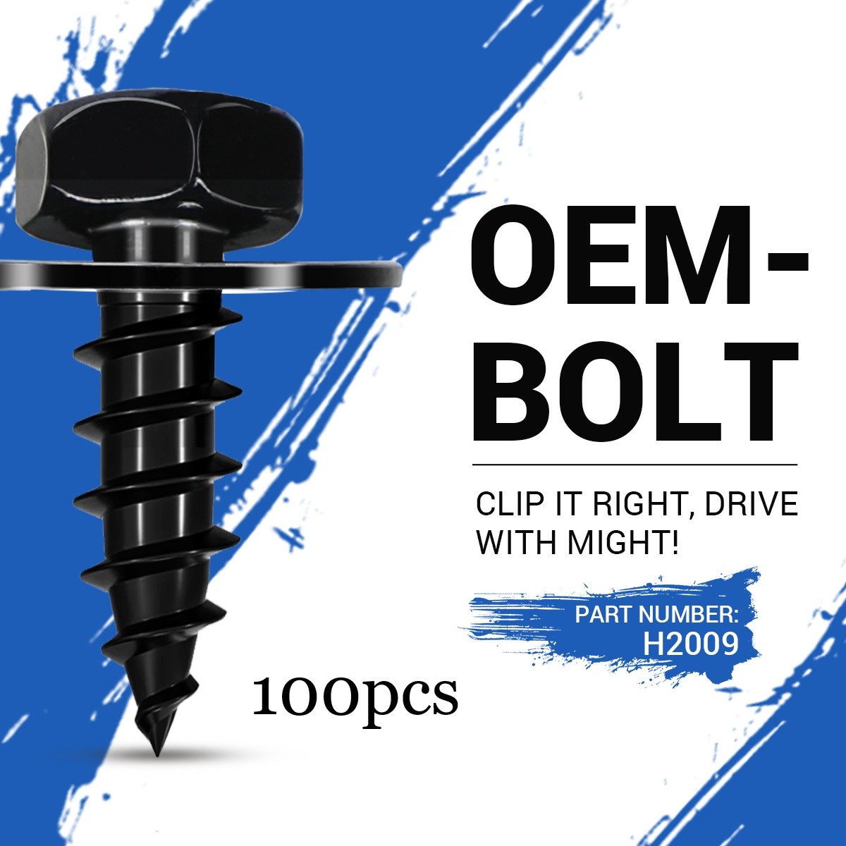 100xBumper Cover Splash Shield Mud Guard Screw Bolt for Toyota Lexus 90159-60498