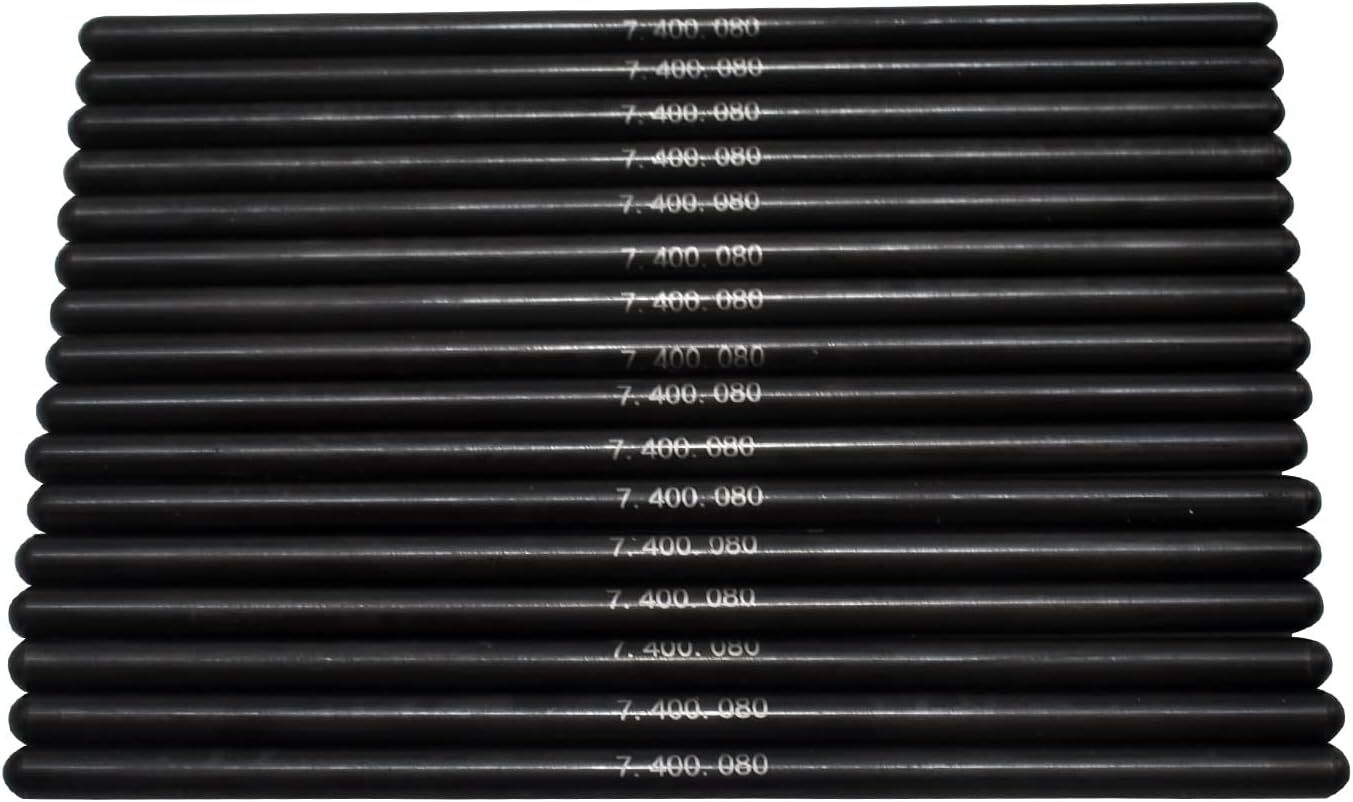 7.400″ Pushrod Set LS Pushrods 5/16 Diameter Chromoly Push Rods for GM LS1 LS2