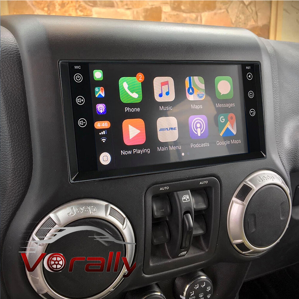 7″ Android 13 Carplay Radio Stereo For 2007-2017 Jeep Wrangler JK GPS w/ camera