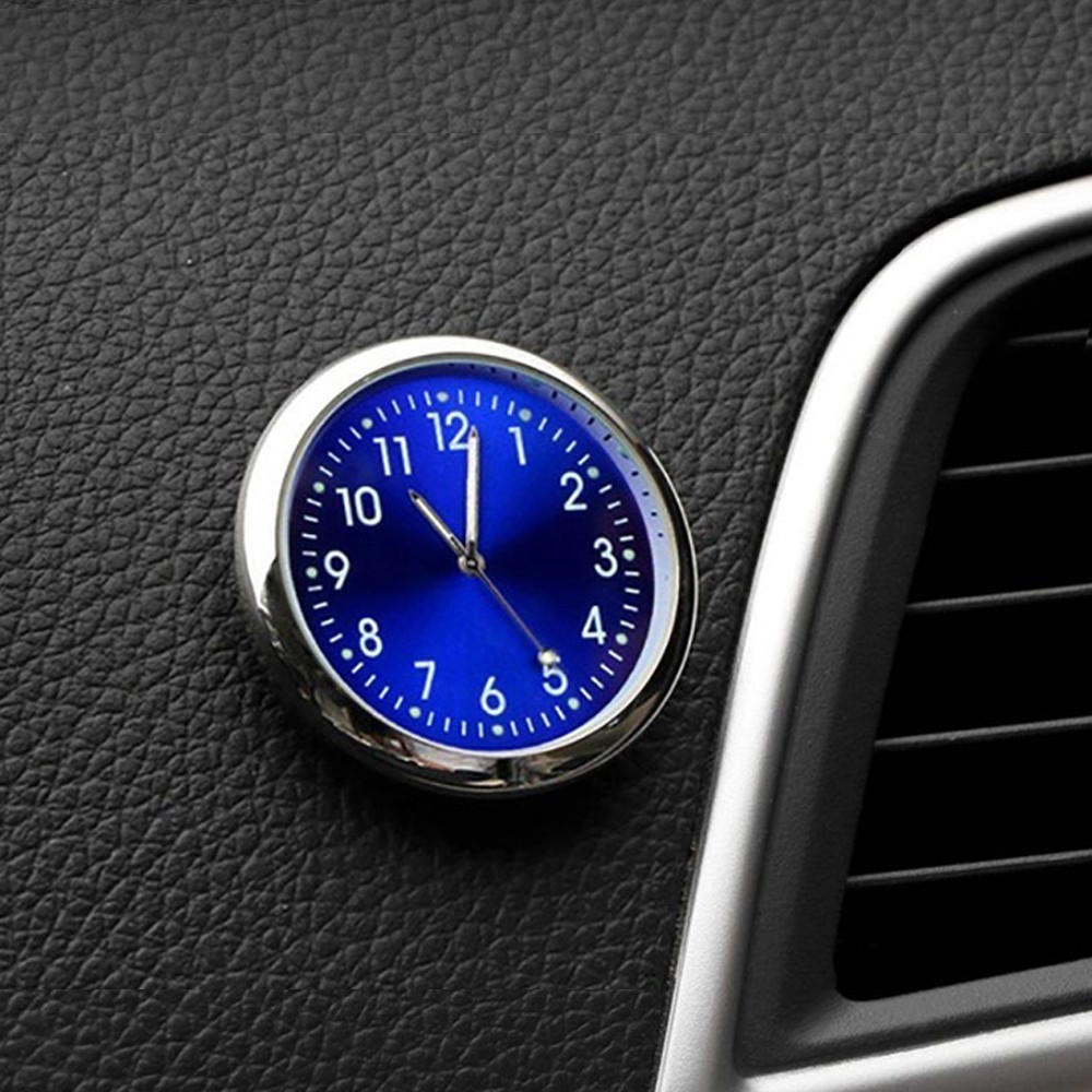 Luminous Clock Auto Car Interior Accessories Stick-On Digital Watch Quartz Clock