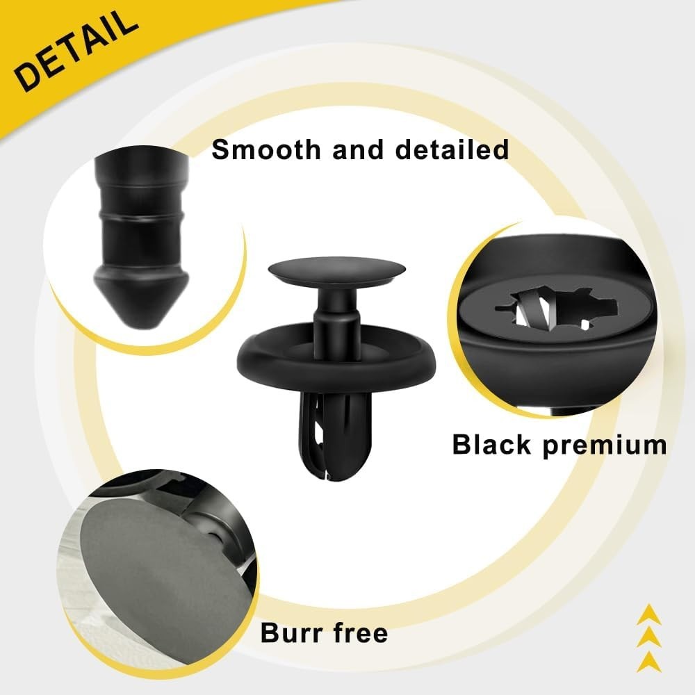 40 Piece Plastic Fastener Set – Quality Car Retainer Clips for Easy Installation