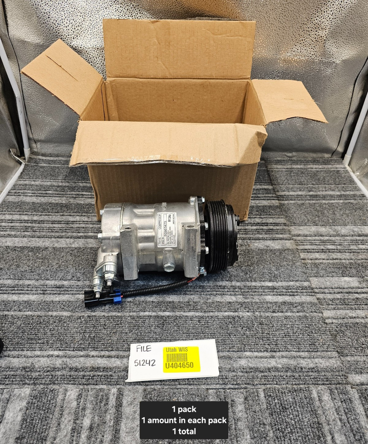 7H15 A/C Compressor fits Sanden 2A Groove 24V Fits CATERPILLAR PN 320-1291