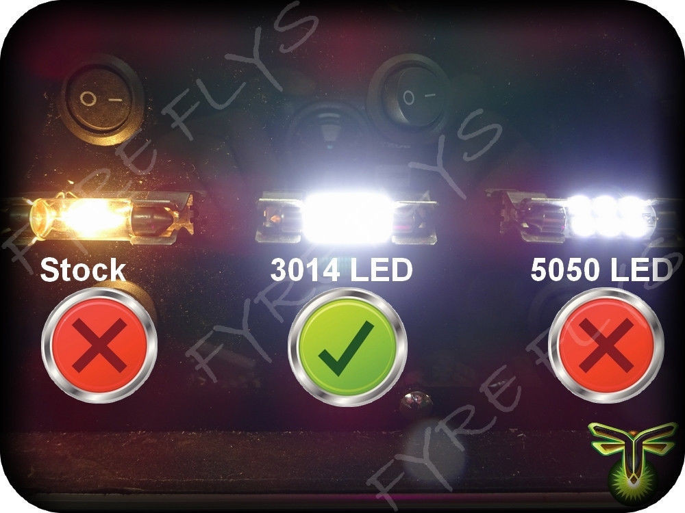 White LED interior lights package kit for 1986-1992 Supra 6 pcs 3014 series SMD