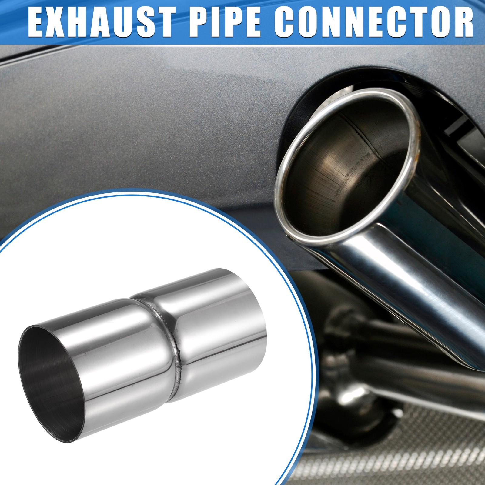 Exhaust Pipe Adapter Connector Reducer 2.5″ ID – 2.5″ OD Universal for Car
